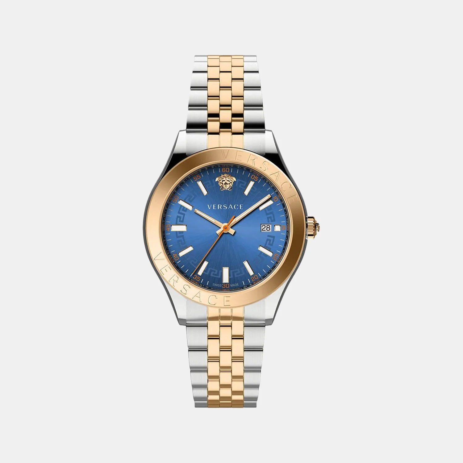 Hellenyium Men Quartz Blue Dial Analog Stainless Steel Watch VEVK01424