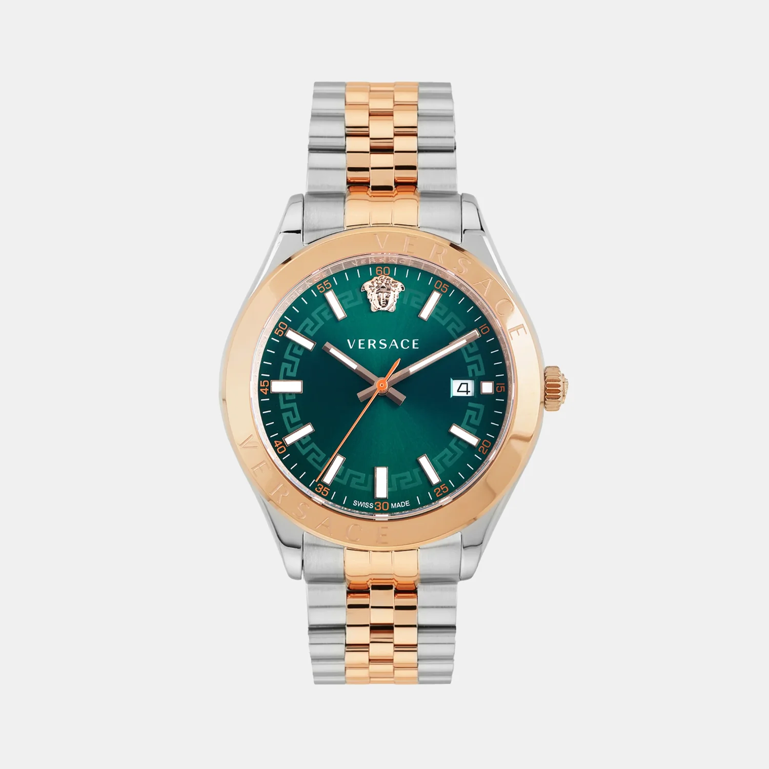Hellenyium Men Quartz Green Dial Analog Stainless Steel Watch VEVK01324 - Image 2