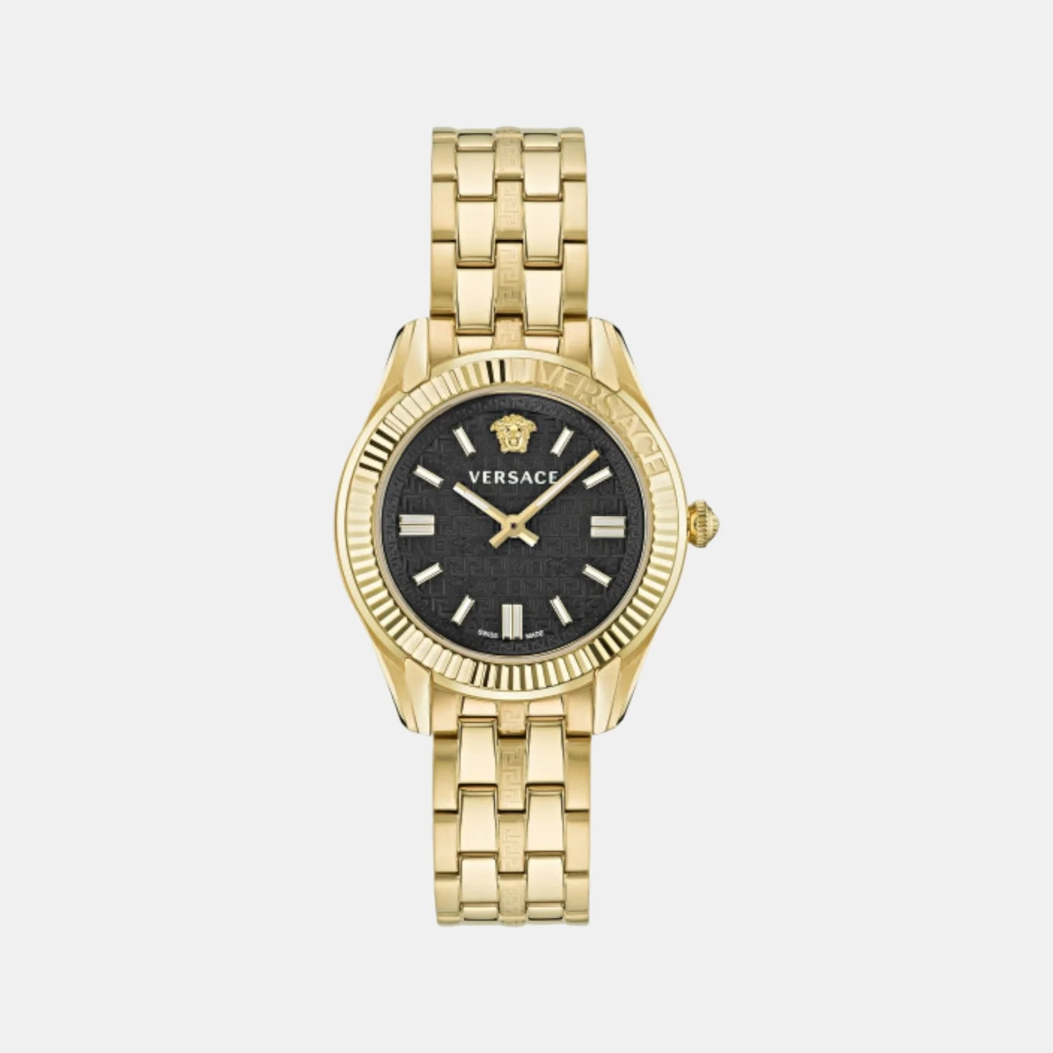 Jenna Men Quartz Black Dial Analog Stainless Steel Watch VE6C00623