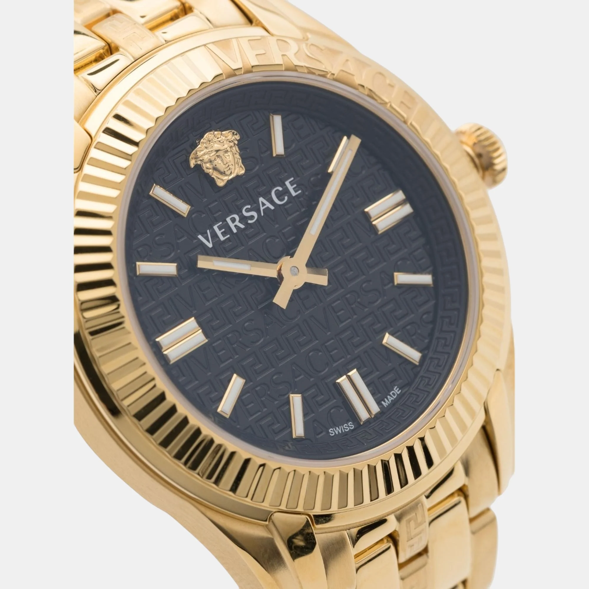 Jenna Men Quartz Black Dial Analog Stainless Steel Watch VE6C00623 - Image 4