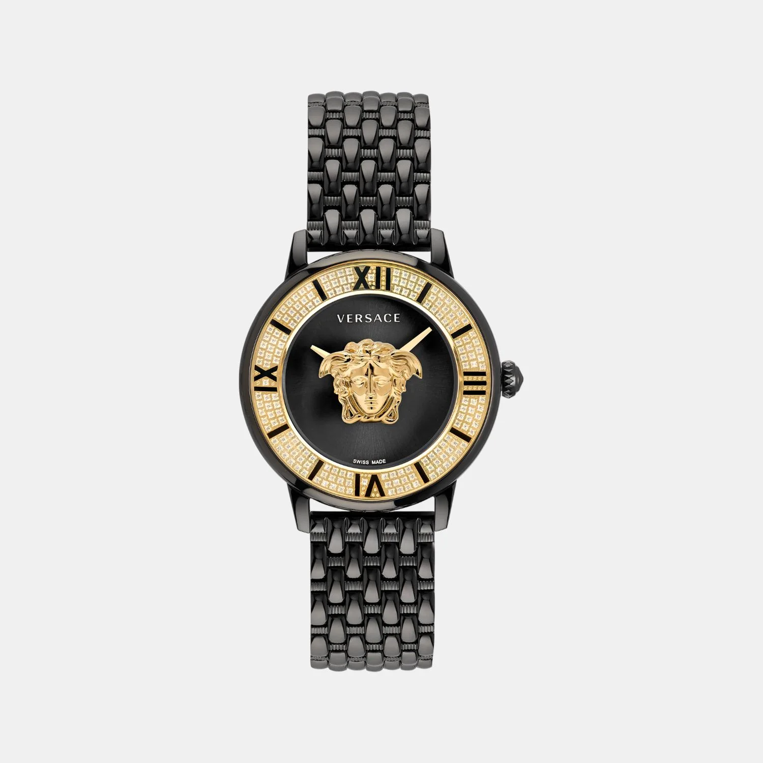 La Medusa Women Quartz Black Dial Analog Stainless Steel Watch VE2R00922