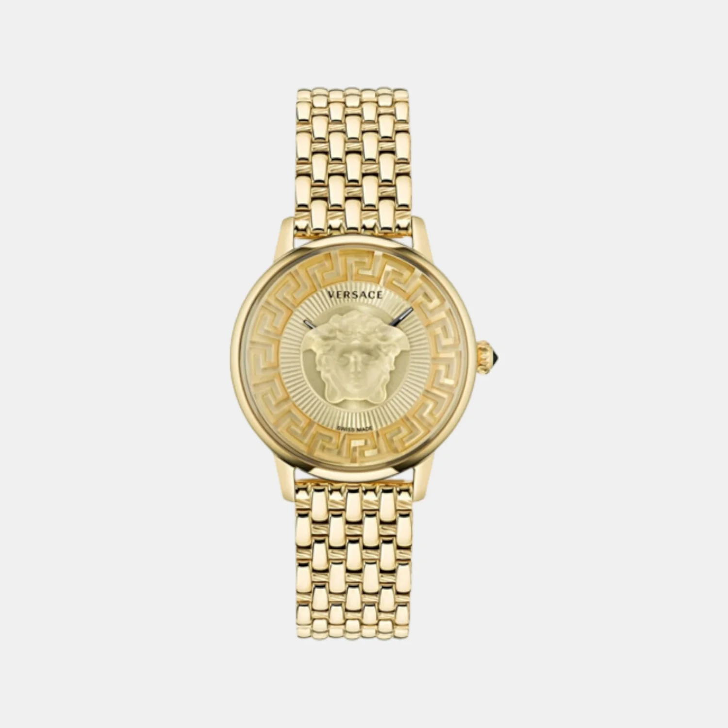 Medusa Alchemy(Wc-6F) Women Quartz Gold Dial Analog Stainless Steel Watch VE6F00623