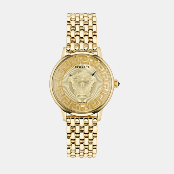 Medusa Alchemy(Wc-6F) Women Quartz Gold Dial Analog Stainless Steel Watch VE6F00623 - Image 2