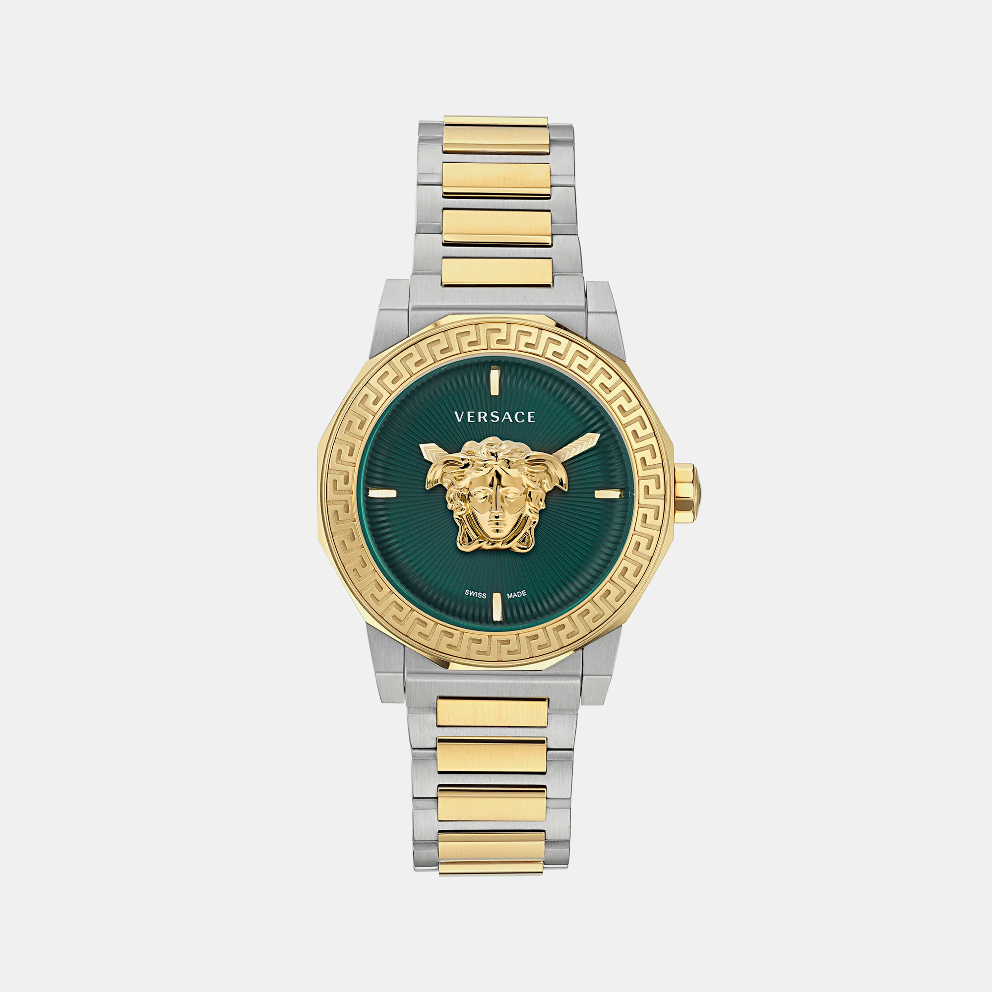 Medusa Deco (Wc-7B) Women Quartz Green Dial Analog Stainless Steel Watch VE7B00323