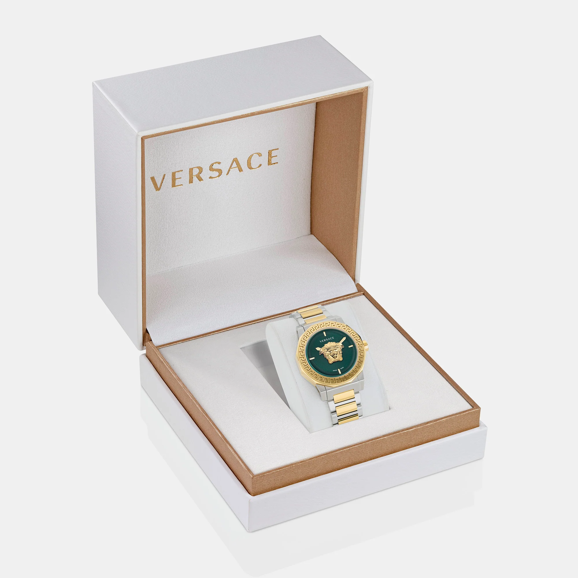 Medusa Deco (Wc-7B) Women Quartz Green Dial Analog Stainless Steel Watch VE7B00323 - Image 4