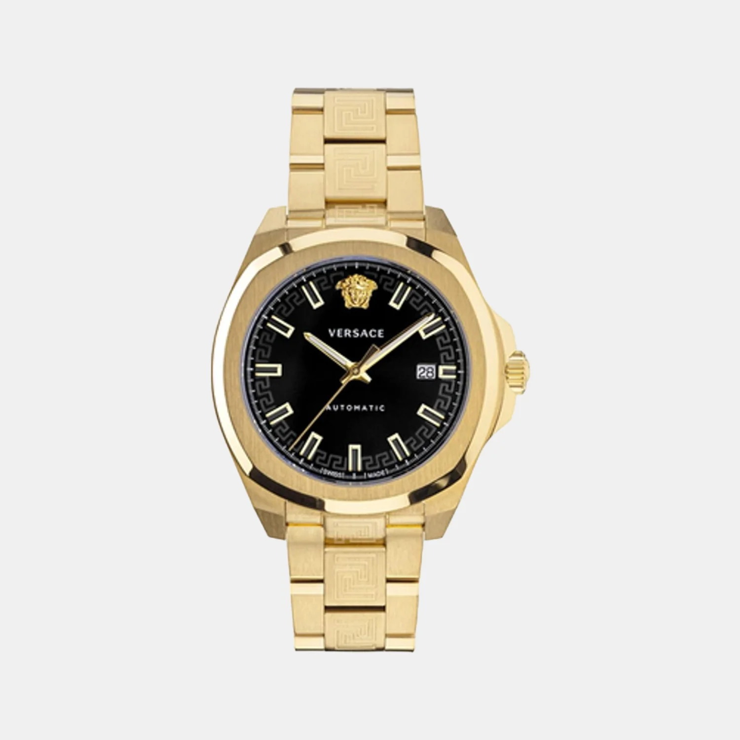 Men Automatic Black Dial Analog Stainless Steel Watch VE2A00121