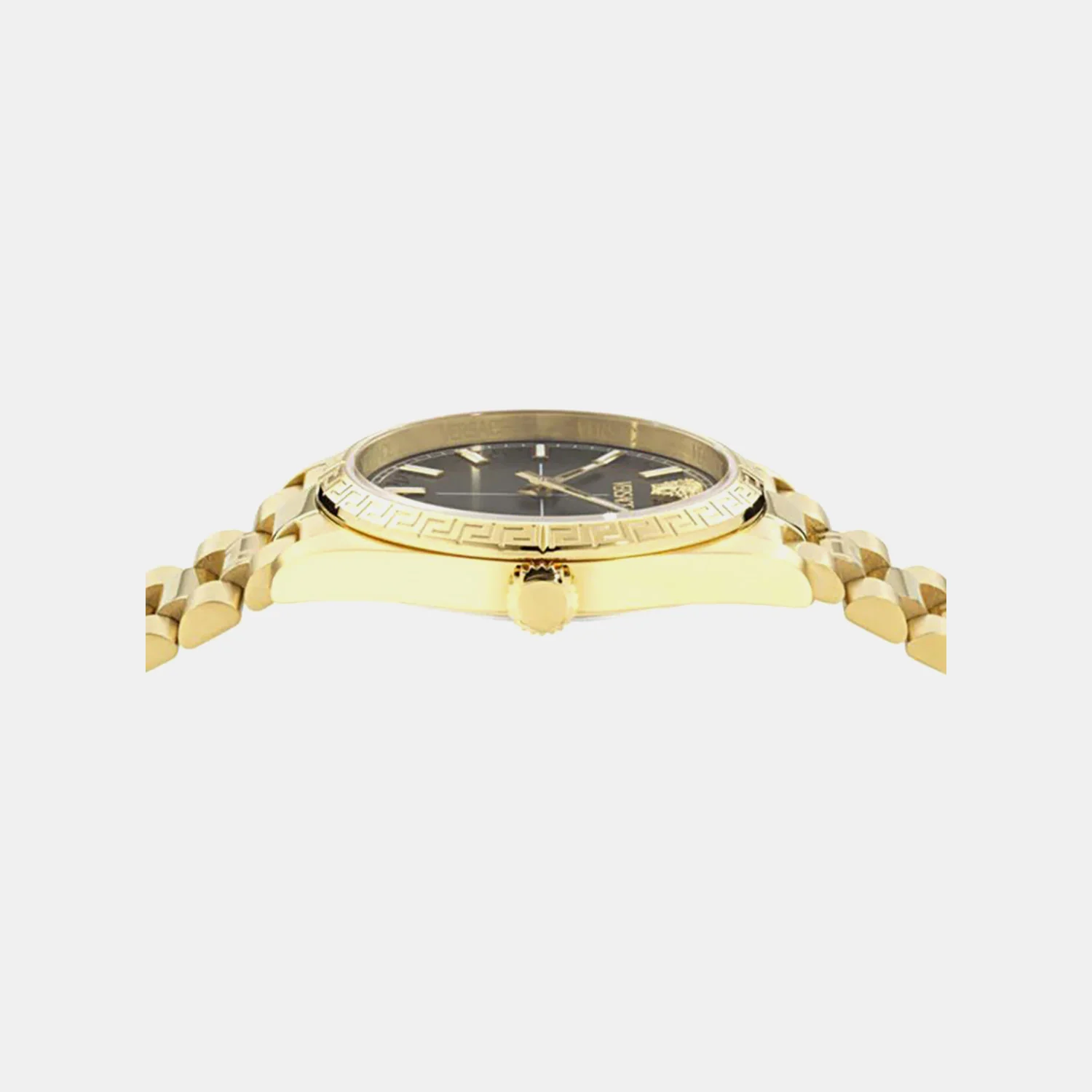 Men Quartz Black Dial Analog Stainless Steel Watch VE0E00625 - Image 2