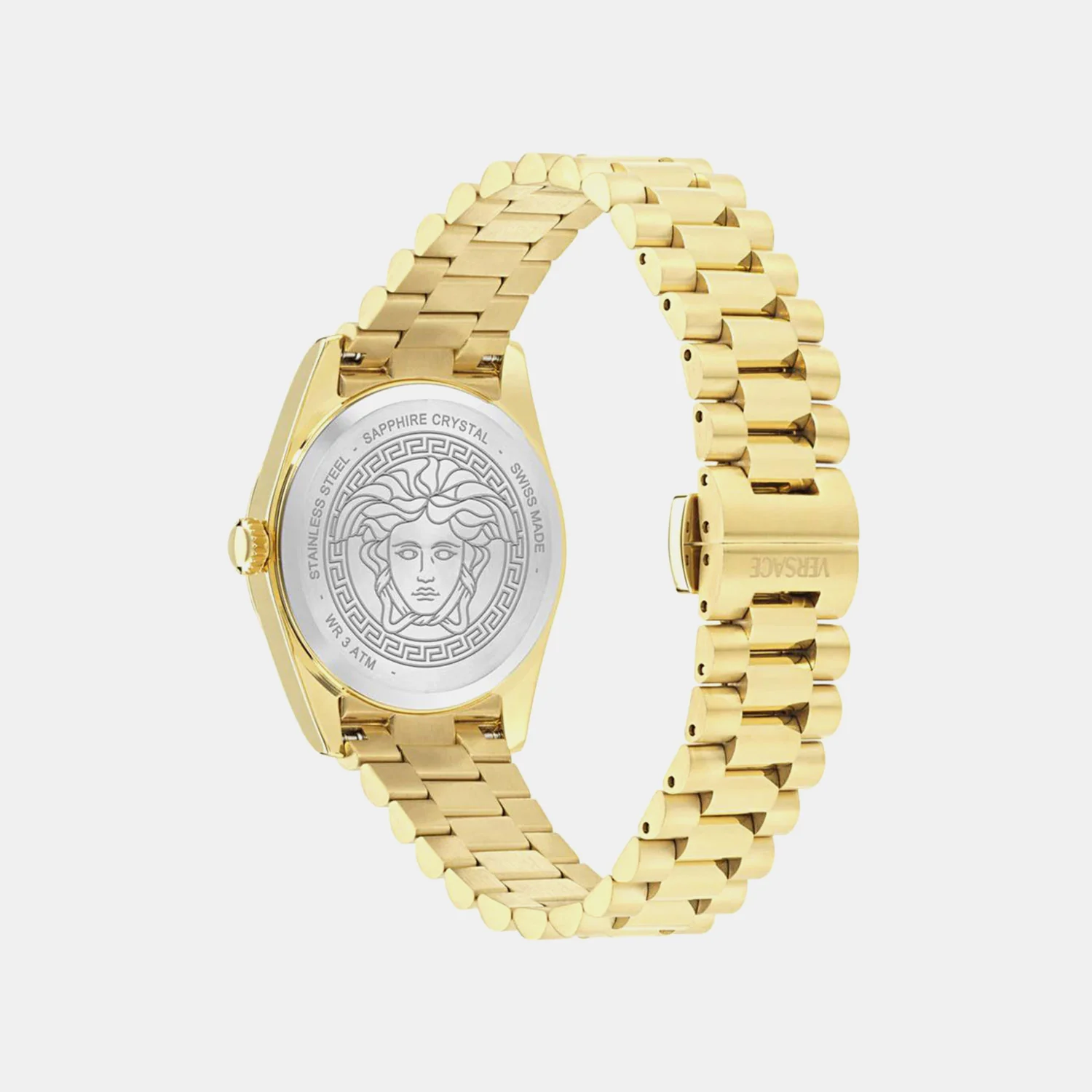 Men Quartz Black Dial Analog Stainless Steel Watch VE0E00625 - Image 3