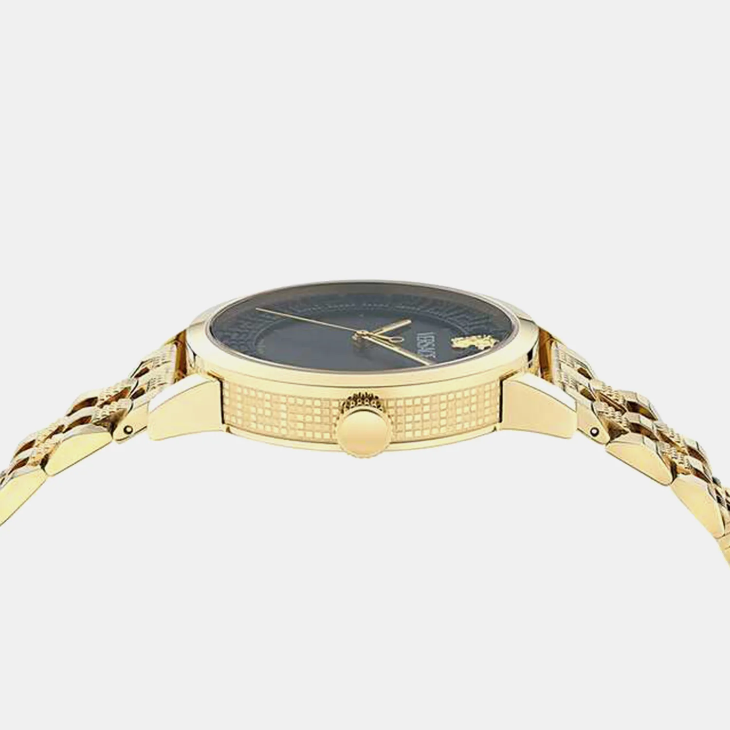 Men Quartz Black Dial Analog Stainless Steel Watch VE0T00525 - Image 2
