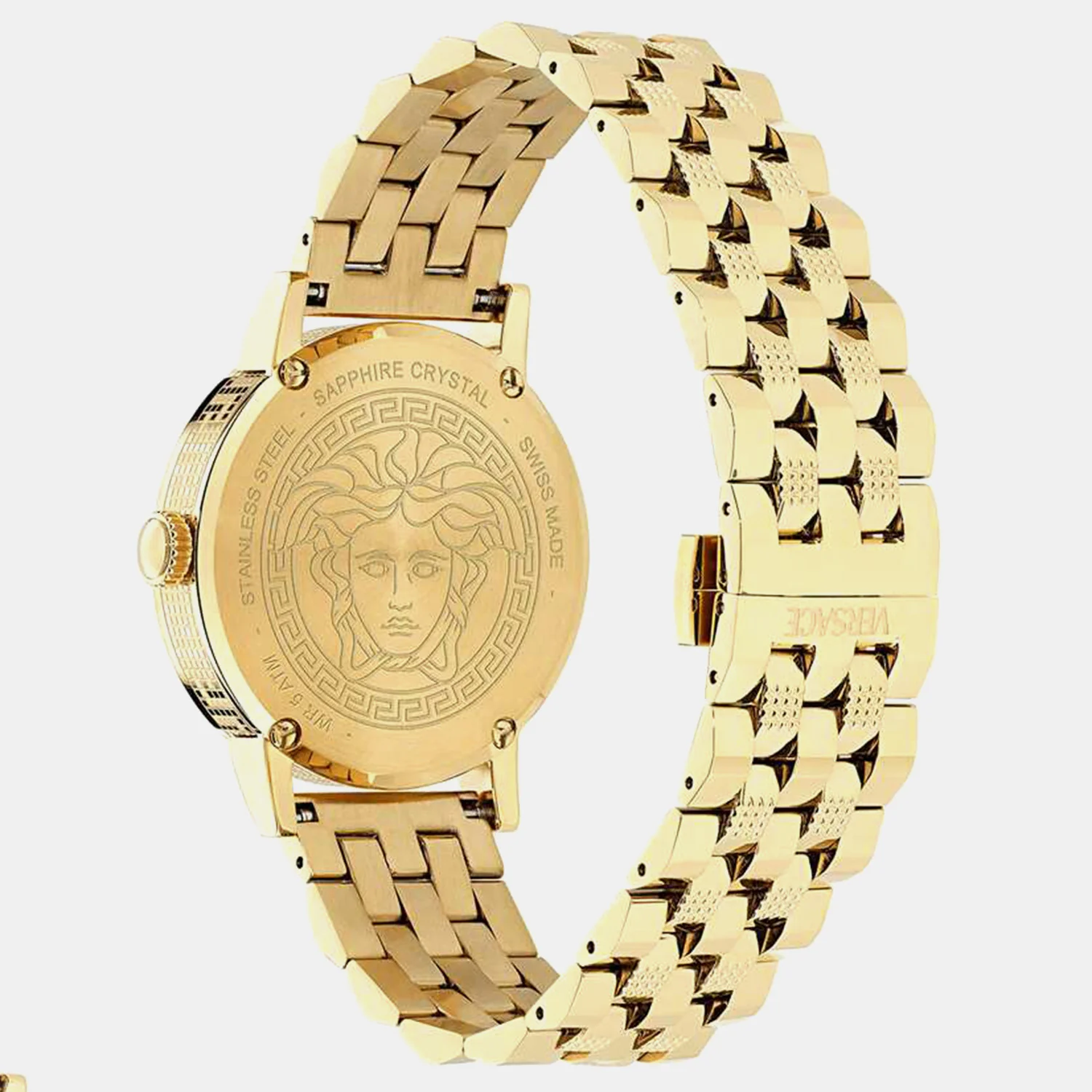 Men Quartz Black Dial Analog Stainless Steel Watch VE0T00525 - Image 4