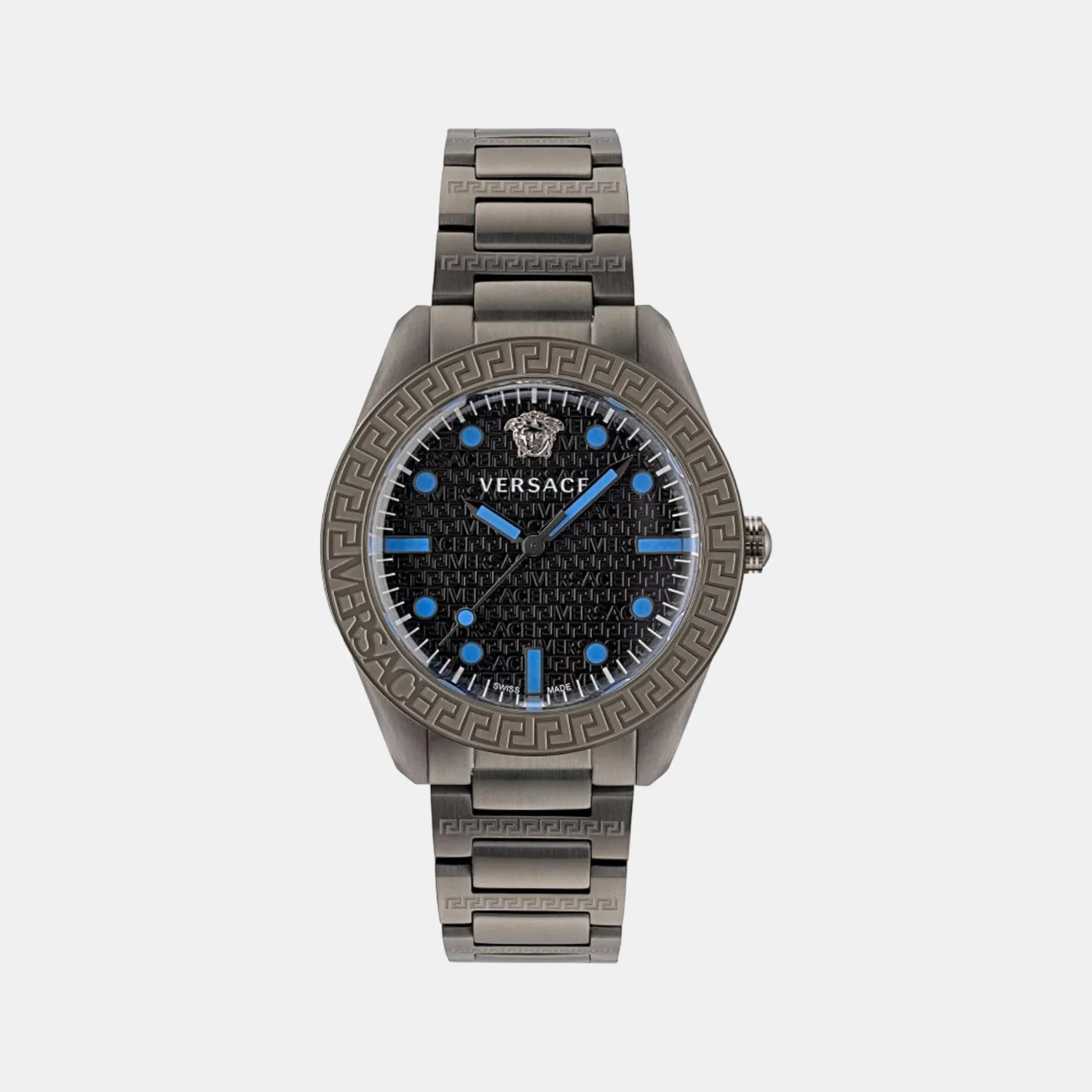 Men Quartz Black Dial Analog Stainless Steel Watch VE2T00622