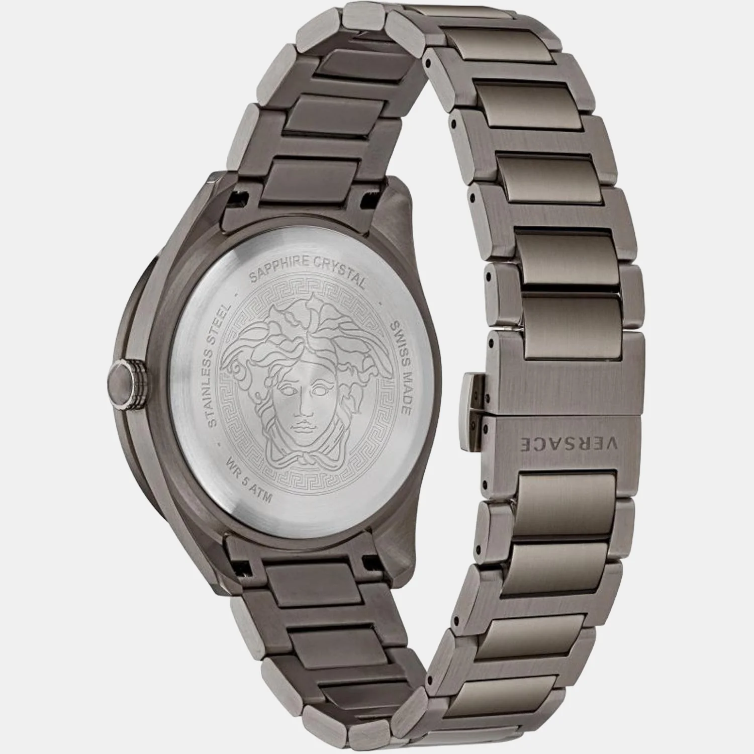 Men Quartz Black Dial Analog Stainless Steel Watch VE2T00622 - Image 2