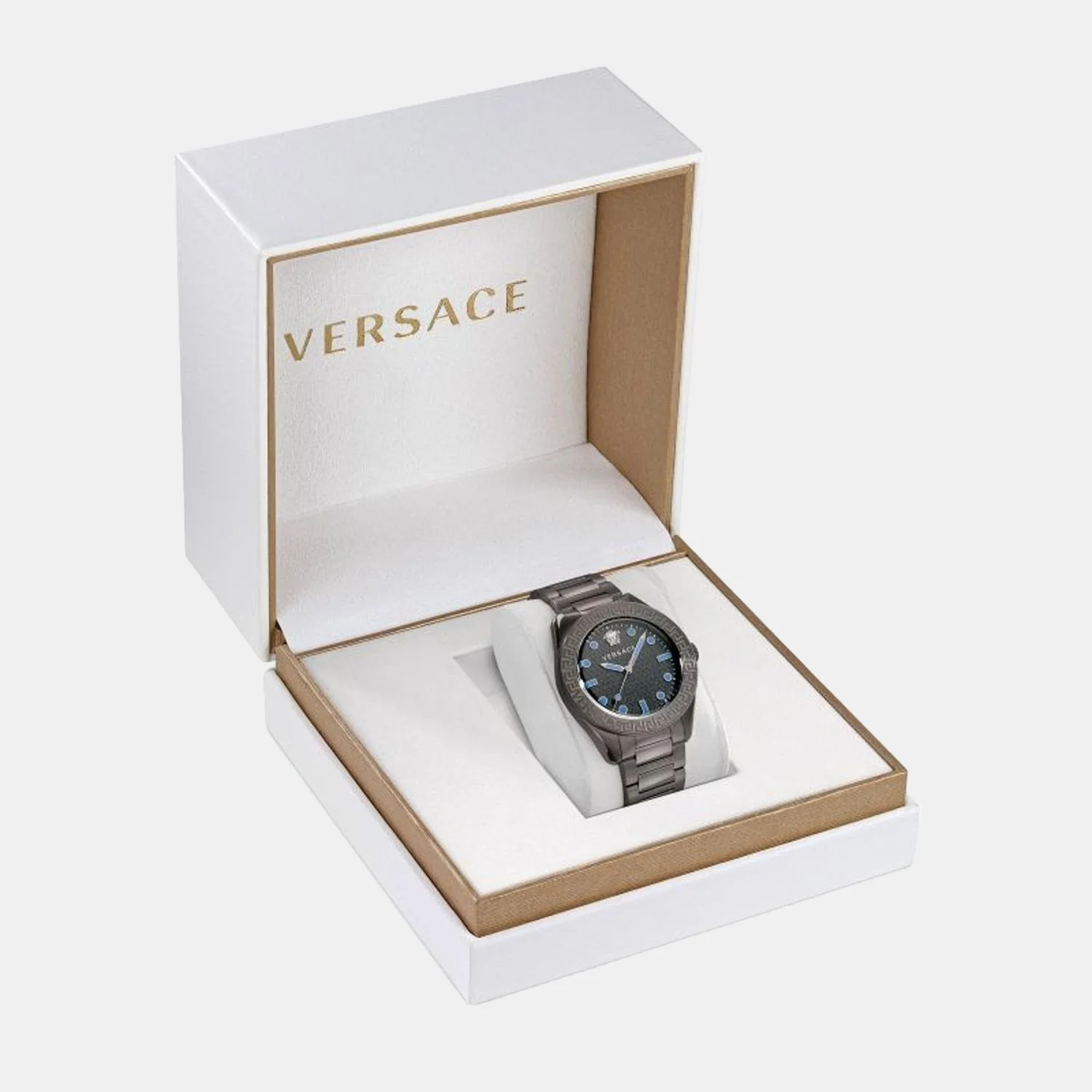 Men Quartz Black Dial Analog Stainless Steel Watch VE2T00622 - Image 6