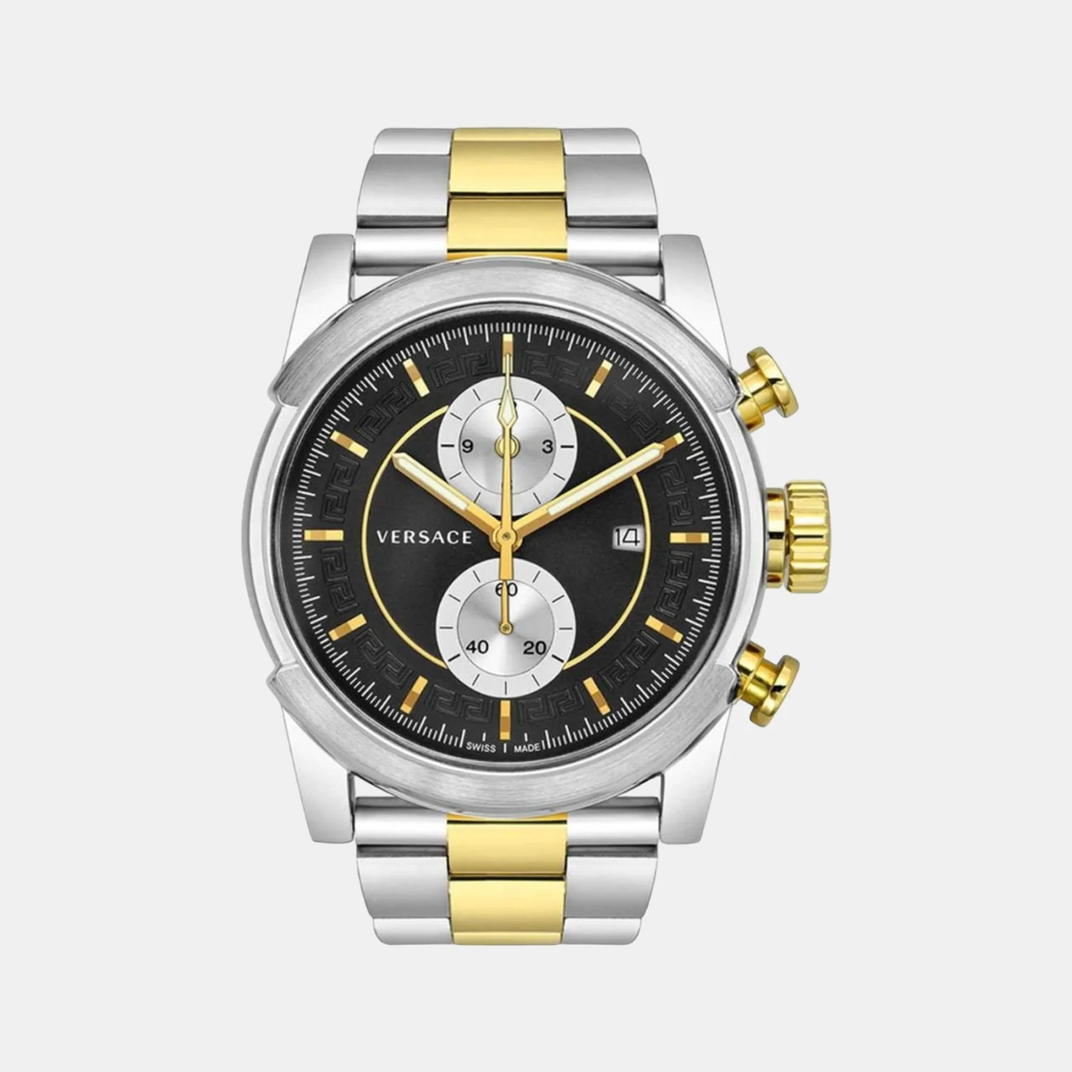 Men Quartz Black Dial Analog Stainless Steel Watch VEV400519