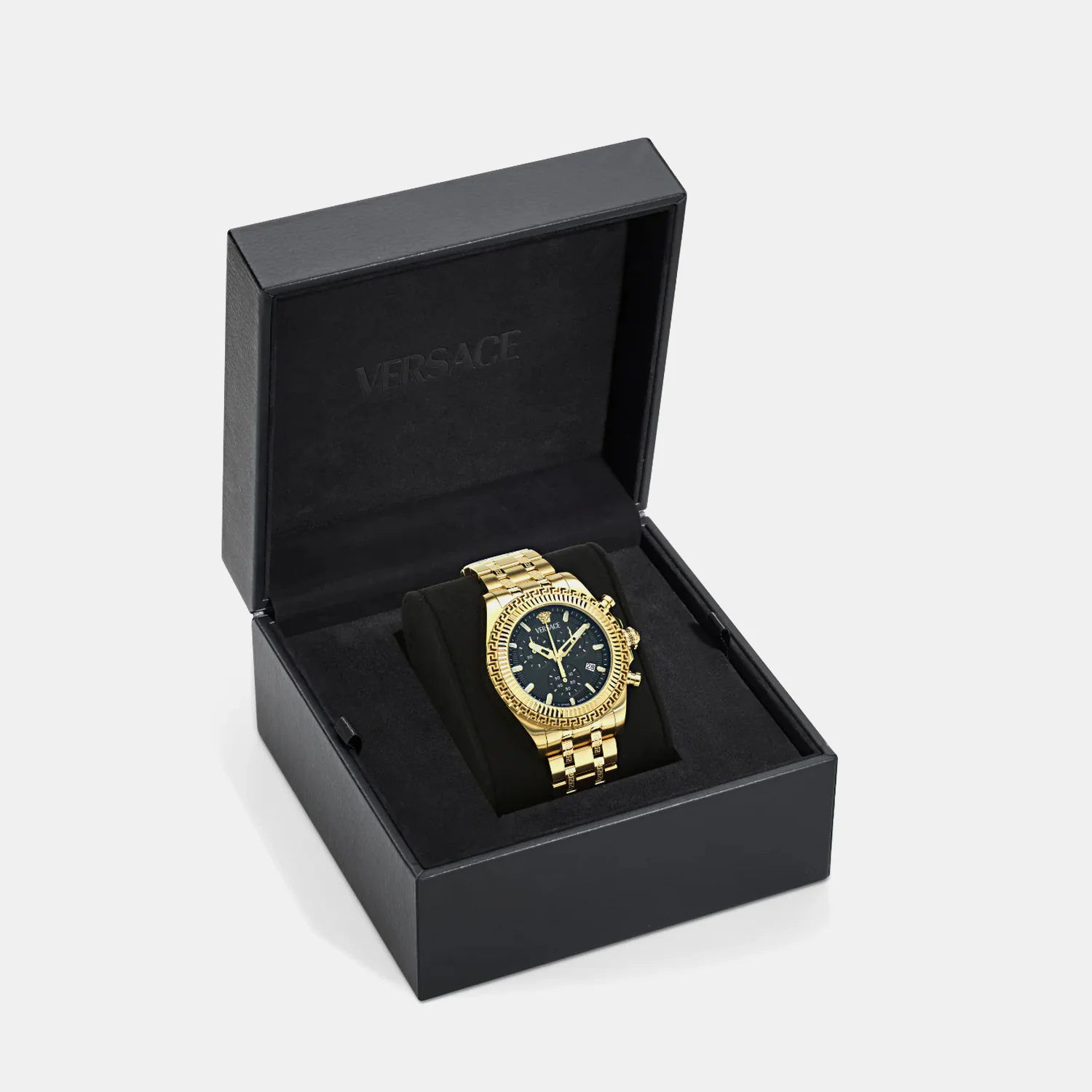 Men Quartz Black Dial Chronograph Recycled Steel Watch VE0W00525 - Image 5