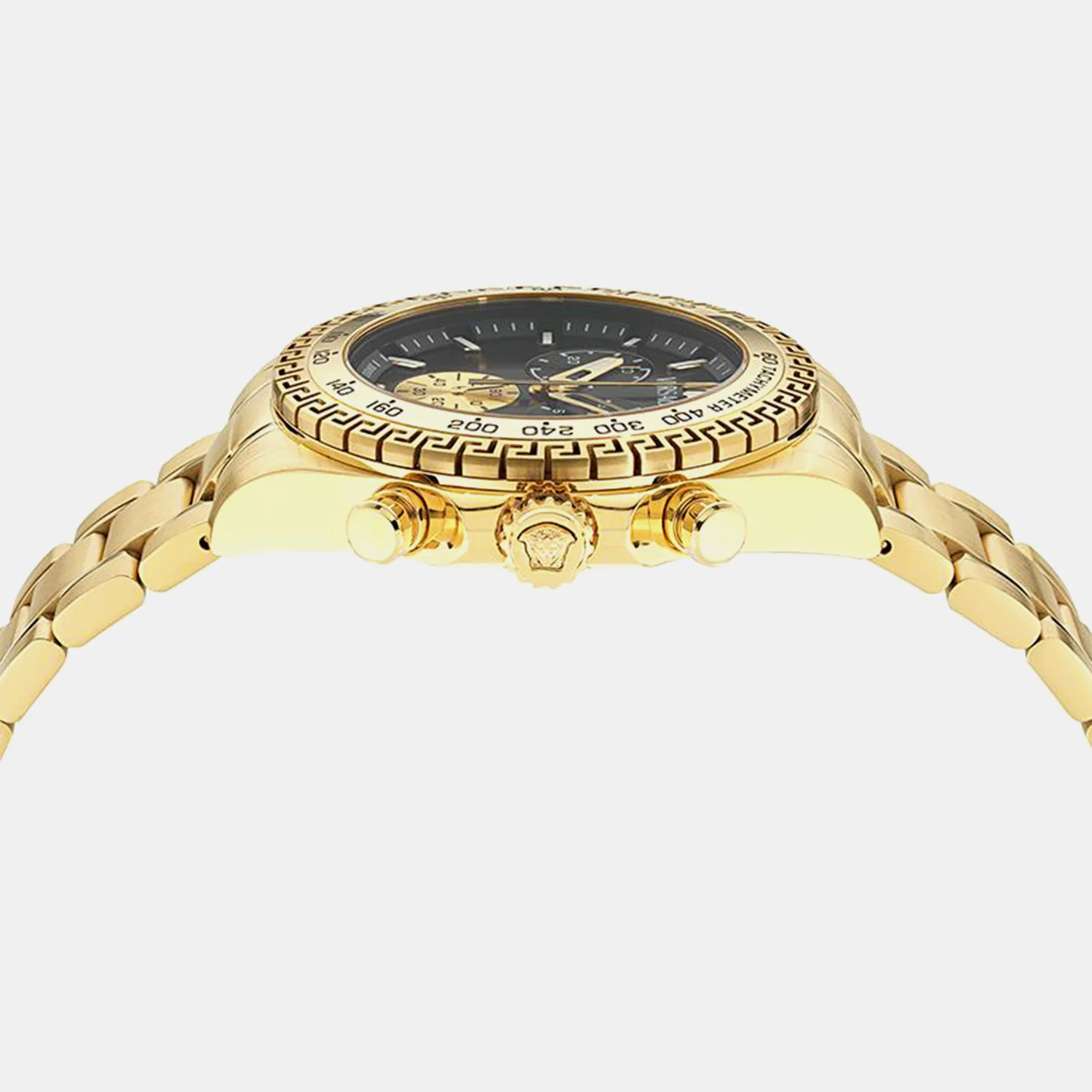 Men Quartz Black Dial Chronograph Stainless Steel Watch VE9K00524 - Image 2