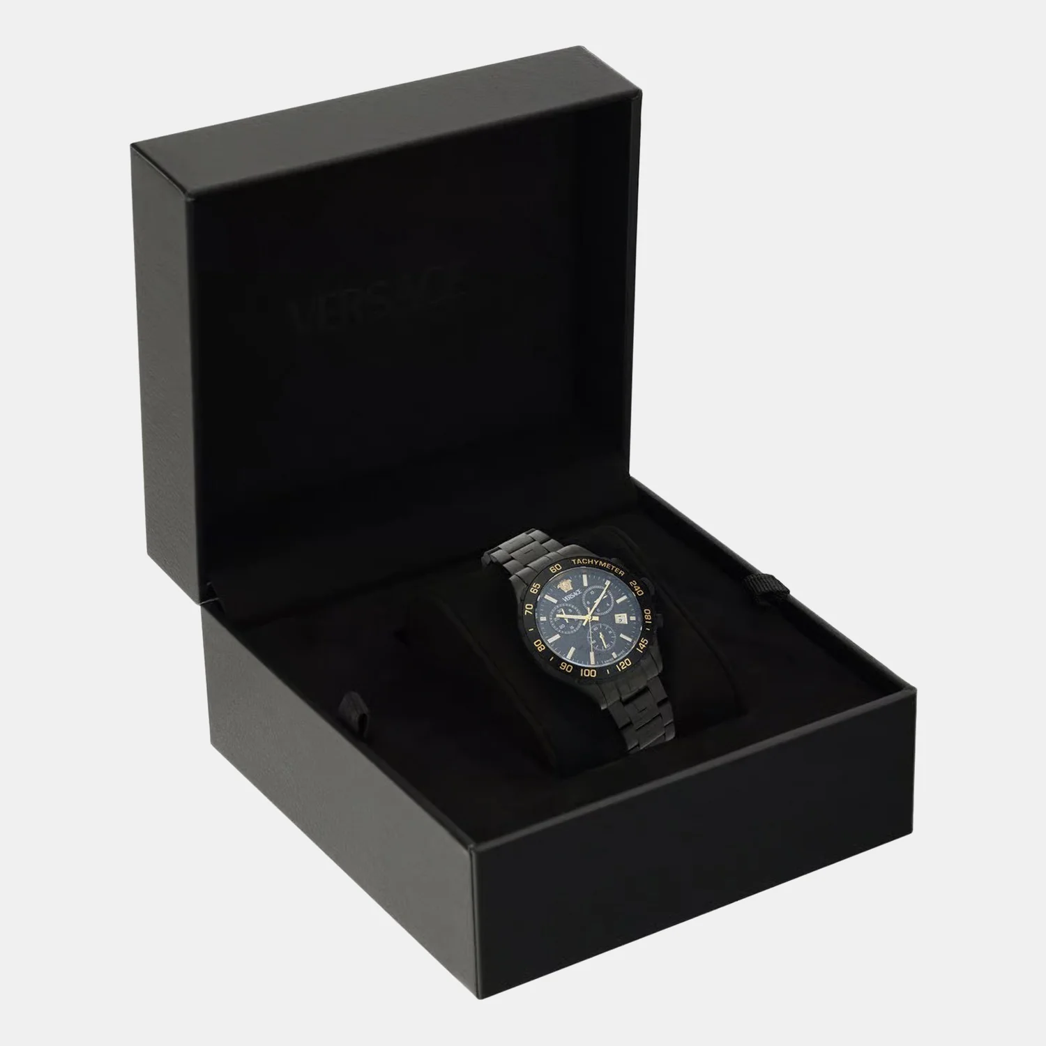Men Quartz Black Dial Chronograph Stainless Steel Watch VEPCA0624 - Image 7