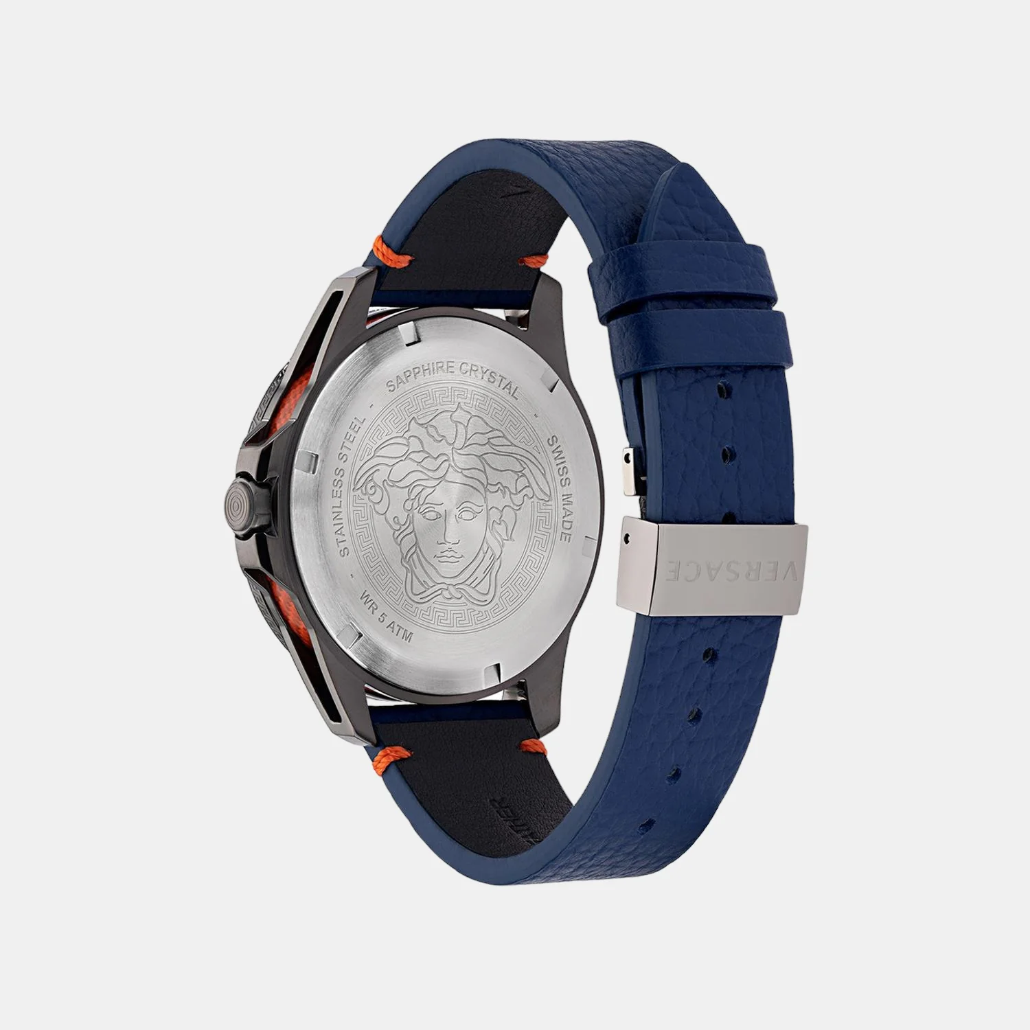 Men Quartz Blue Dial Analog Leather Watch VE2W00222 - Image 2