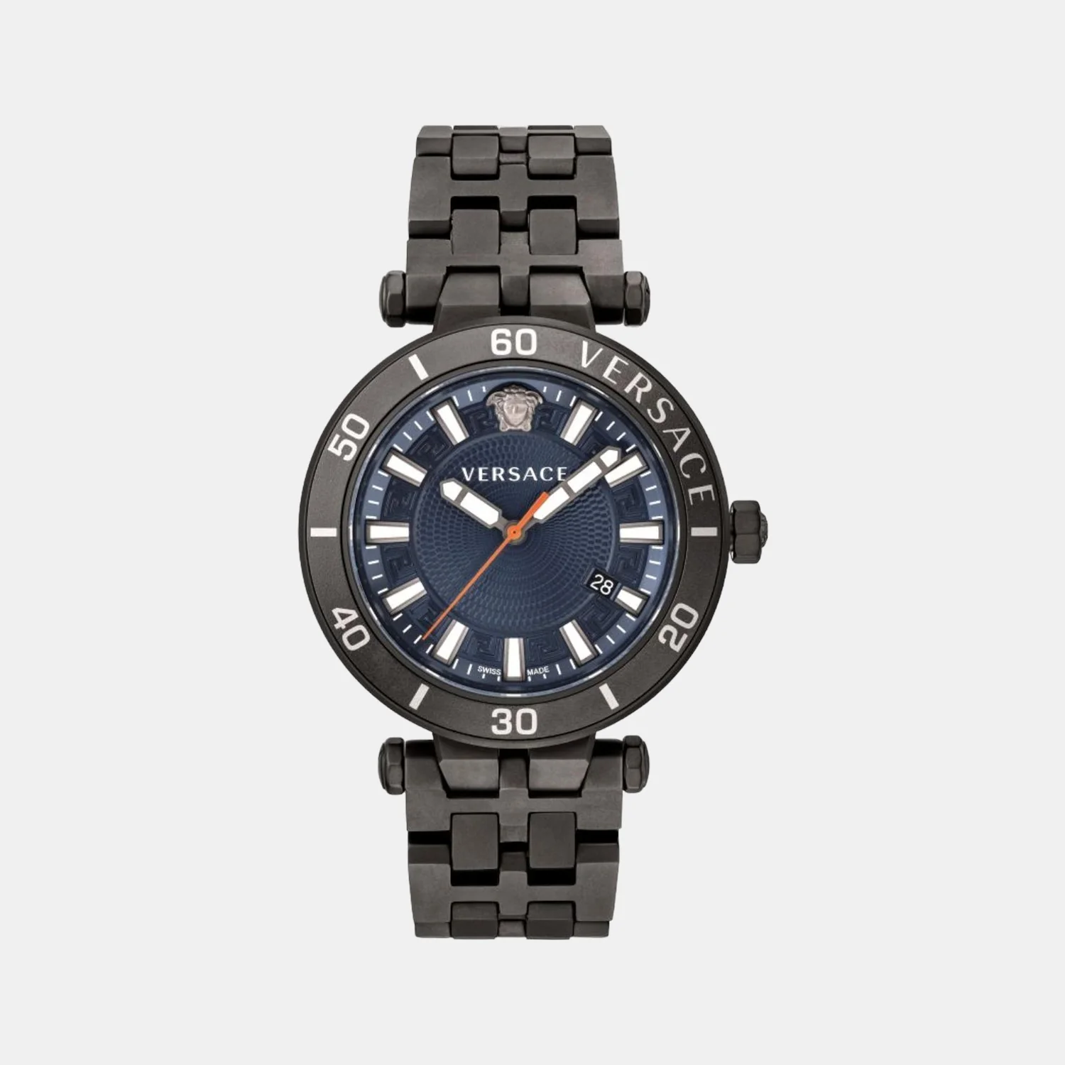 Men Quartz Blue Dial Analog Stainless Steel Watch VEZ300621