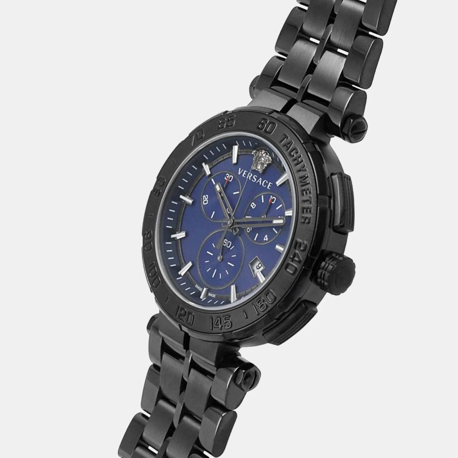 Men Quartz Blue Dial Chronograph Stainless Steel Watch VEPM00620 - Image 6
