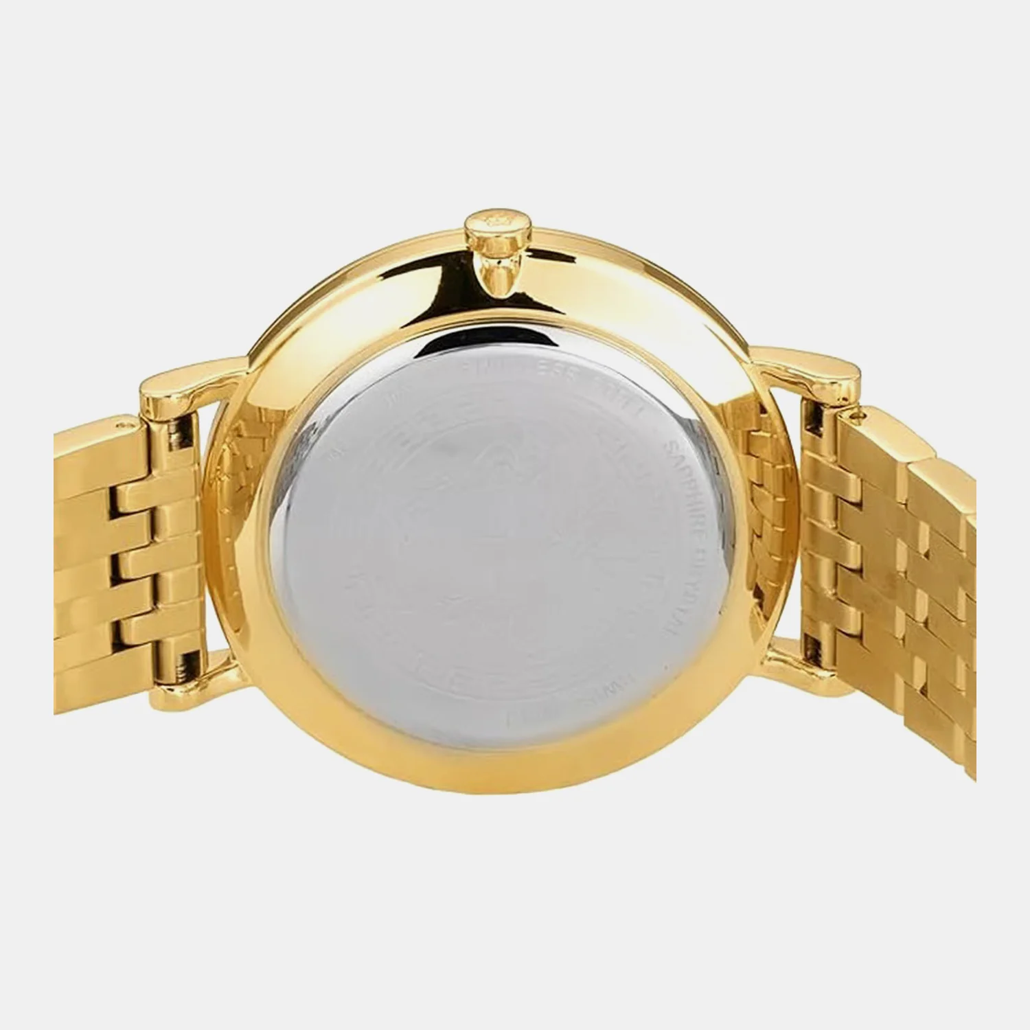 Men Quartz Gold Dial Analog Stainless Steel Watch VENCA0524 - Image 3
