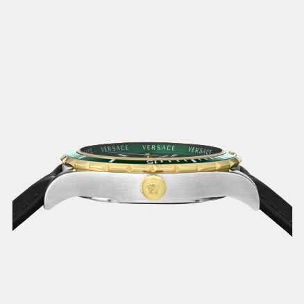 Men Quartz Green Dial Analog Leather Watch VE3A00320 - Image 2