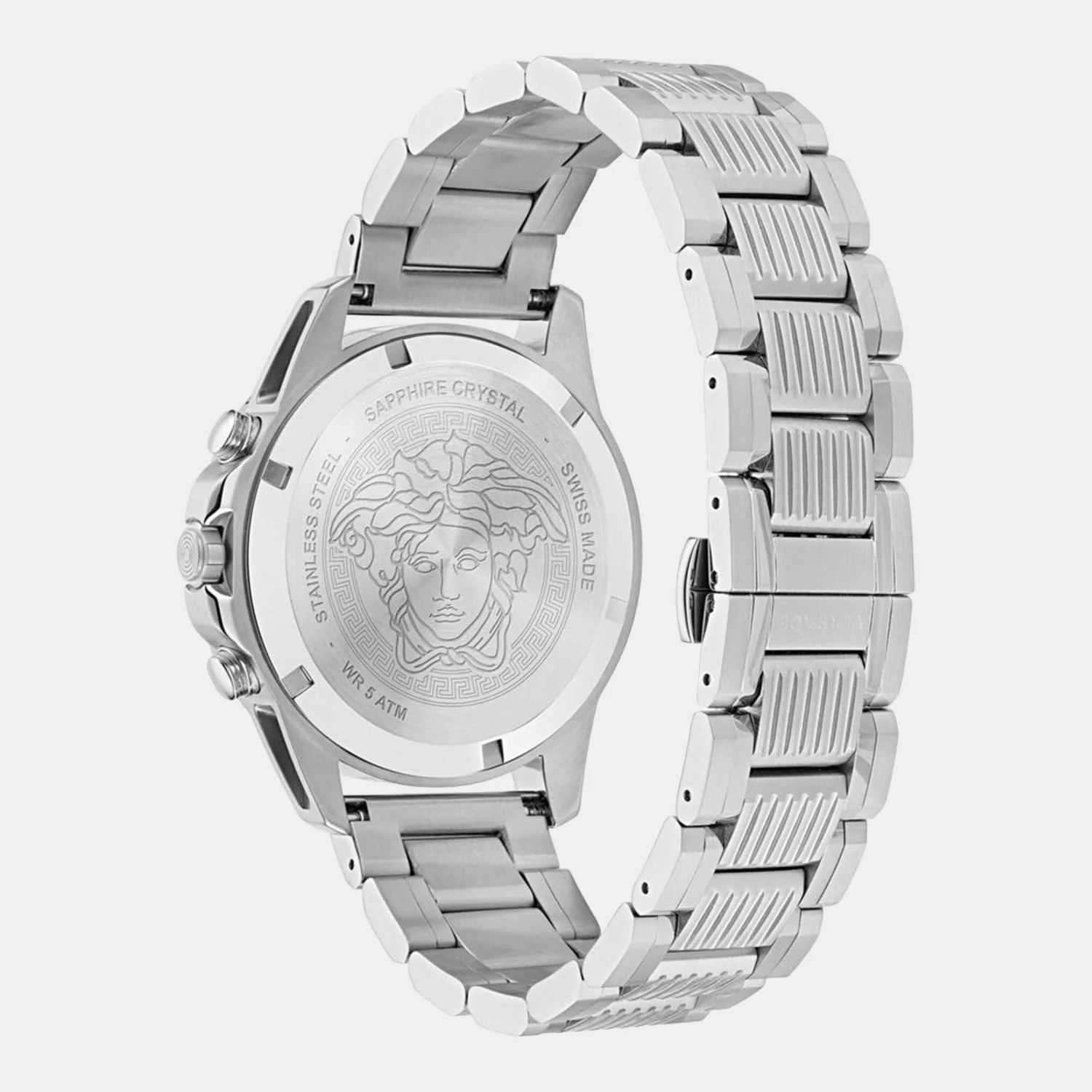Men Quartz Green Dial Chronograph Stainless Steel Watch VE3J00422 - Image 3