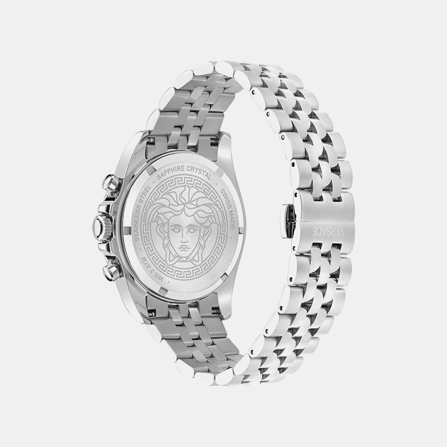 Men Quartz Grey Dial Chronograph Stainless Steel Watch VE0H00325 - Image 3