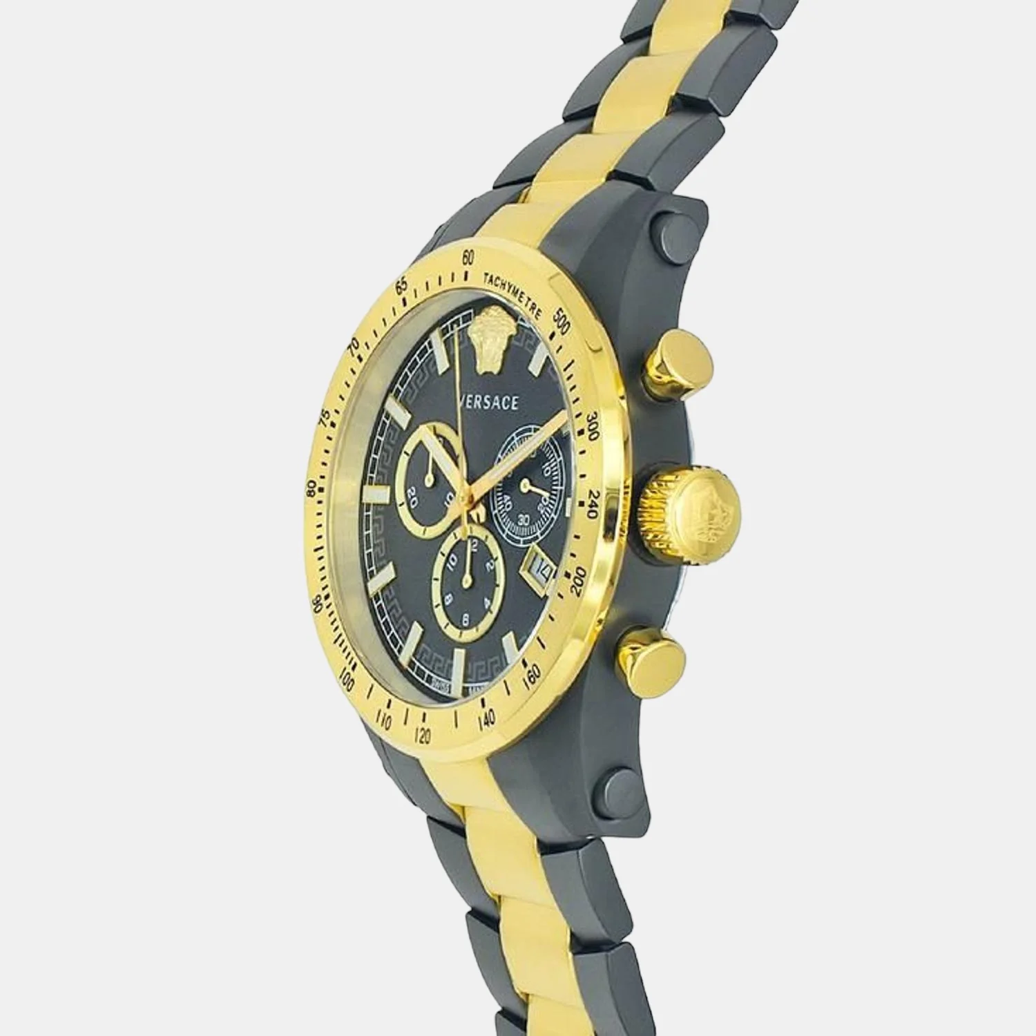 Men Quartz Grey Dial Chronograph Stainless Steel Watch VEV800519 - Image 2