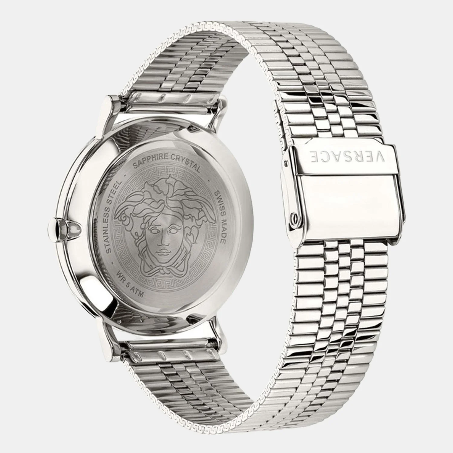 Men Quartz Silver Dial Analog Stainless Steel Watch VEJ400421 - Image 2