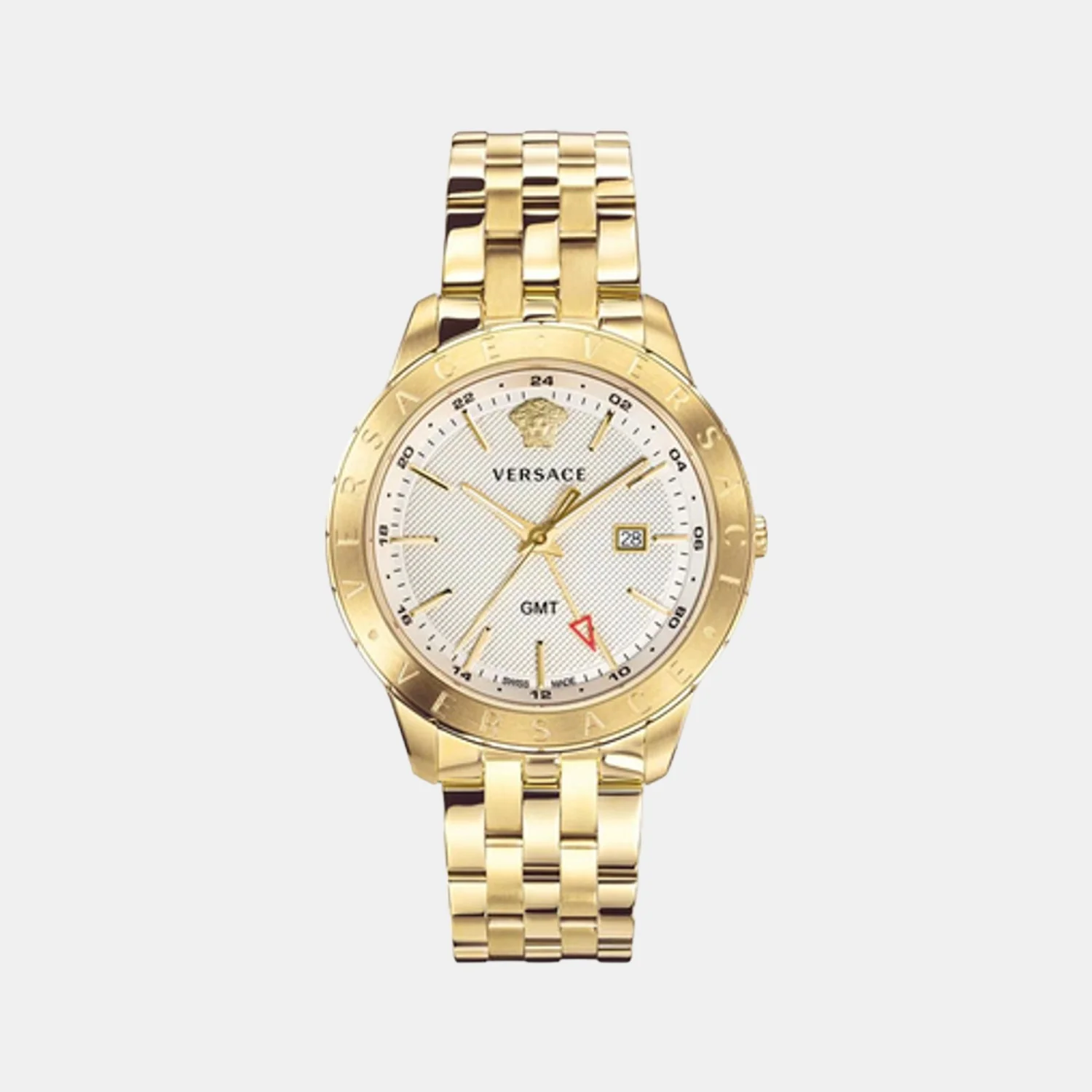 Men Quartz White Dial Analog Stainless Steel Watch VEBK00518