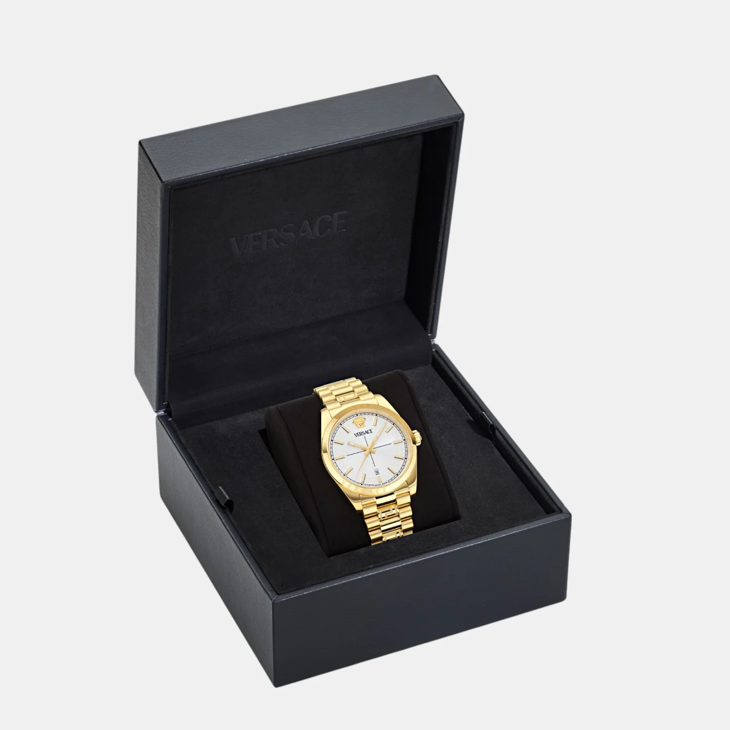 Millenium G Men Quartz White Dial Analog Stainless Steel Watch VE0G00625 - Image 4