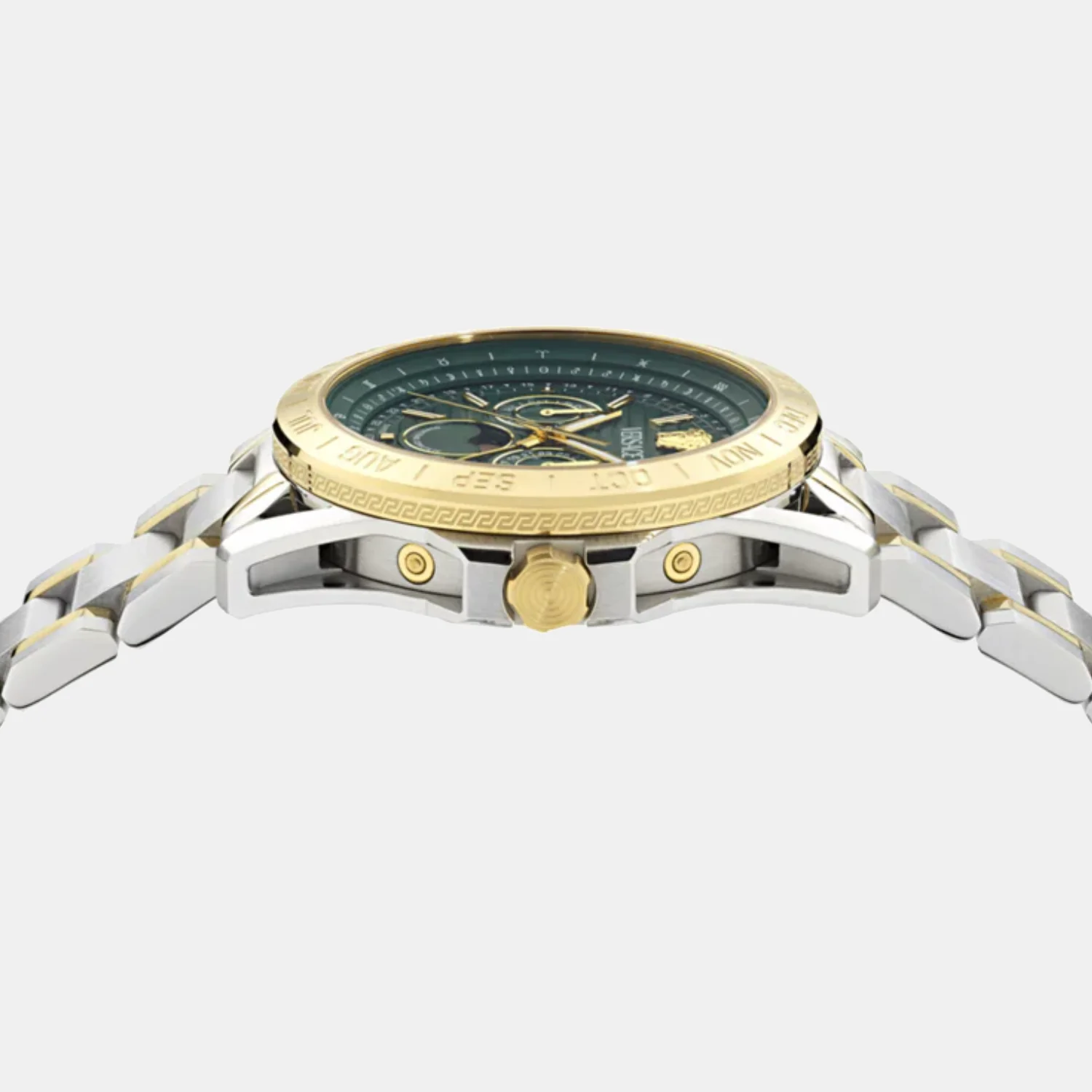 V-Galaxy Moonphase Men Quartz Green Dial Multi-Function Stainless Steel Watch VE0K00325 - Image 2