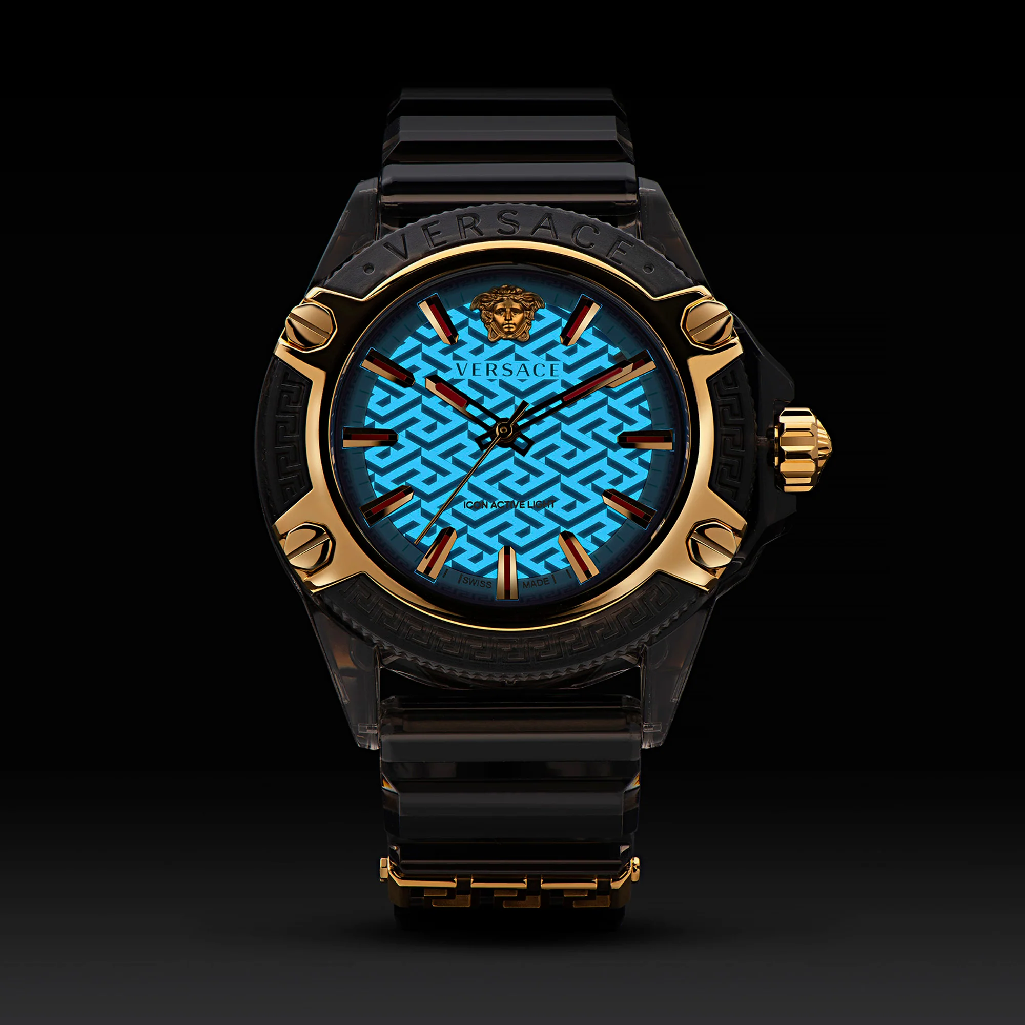 Unisex Quartz Black Dial Analog Rubber Watch VE6E00123 - Image 4