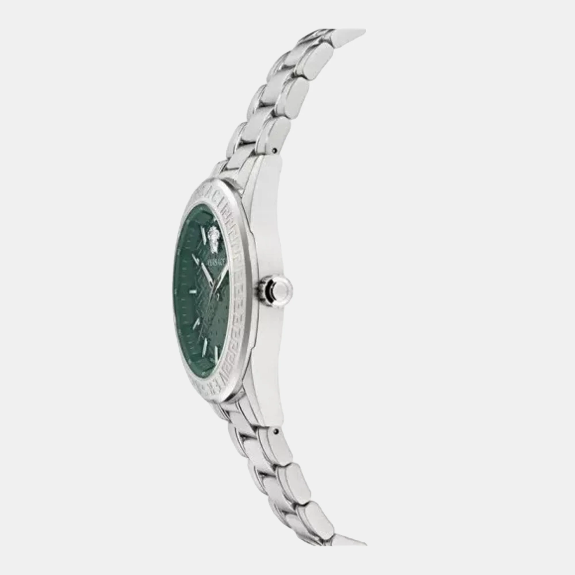 V-Code Men Quartz Green Dial Analog Stainless Steel Watch VE6A00423 - Image 4