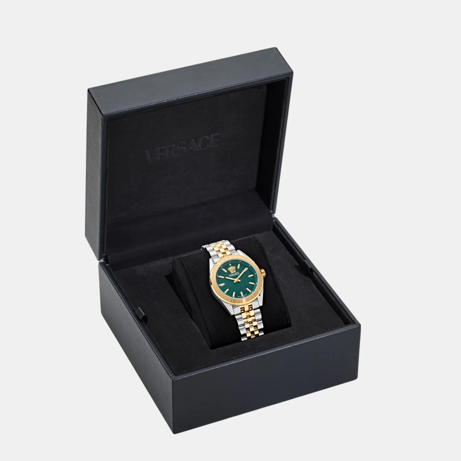 V-Code Women Quartz Green Dial Analog Stainless Steel Watch VE8I00424 - Image 3