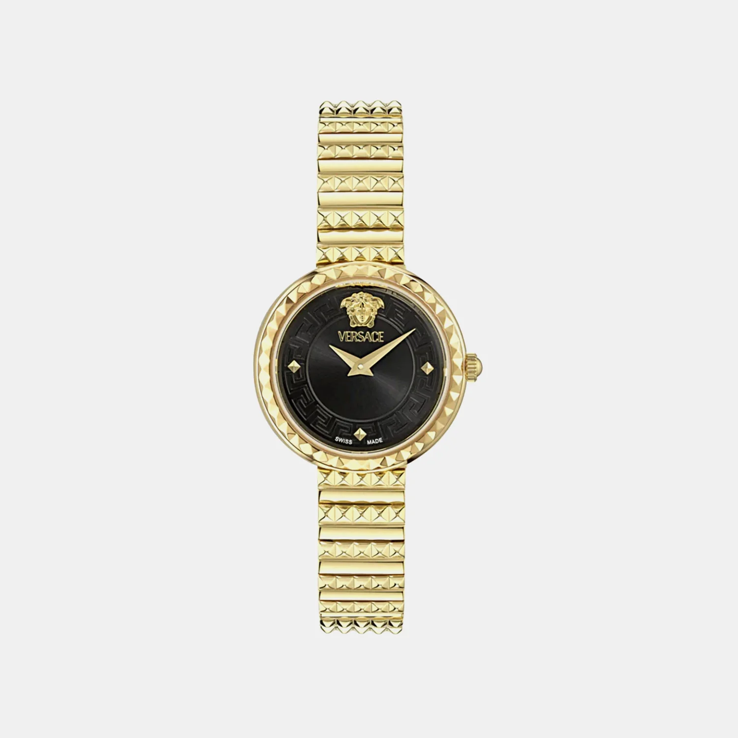 Women Quartz Black Dial Analog Stainless Steel Watch VEDFA0524