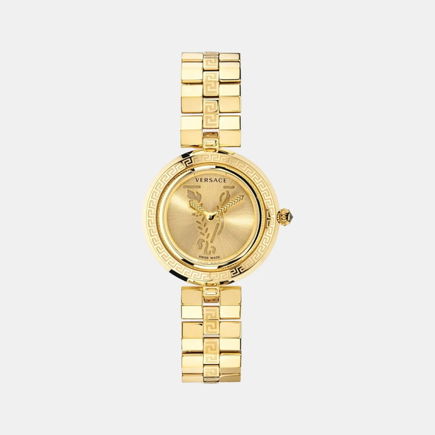 Women Quartz Gold Dial Analog Stainless Steel Watch VEZ400421