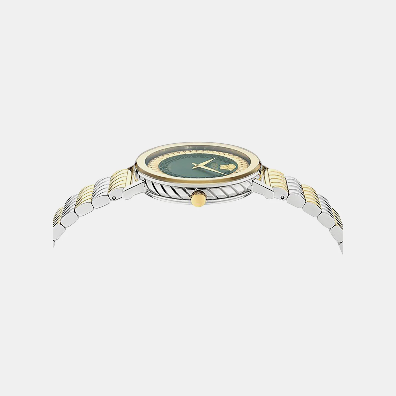 Women Quartz Green Dial Analog Recycled Steel Watch VE0O00225 - Image 2