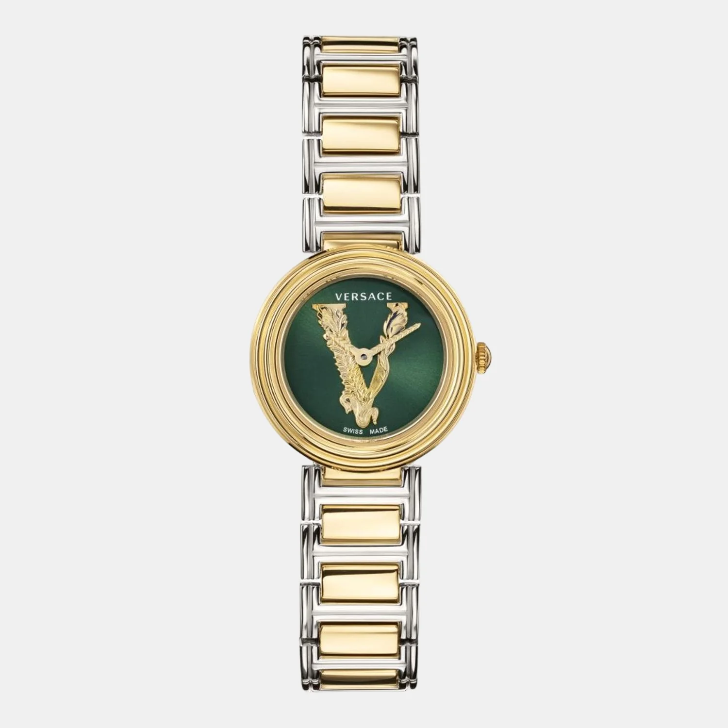 Women Quartz Green Dial Analog Stainless Steel Watch VET300821 - Image 4