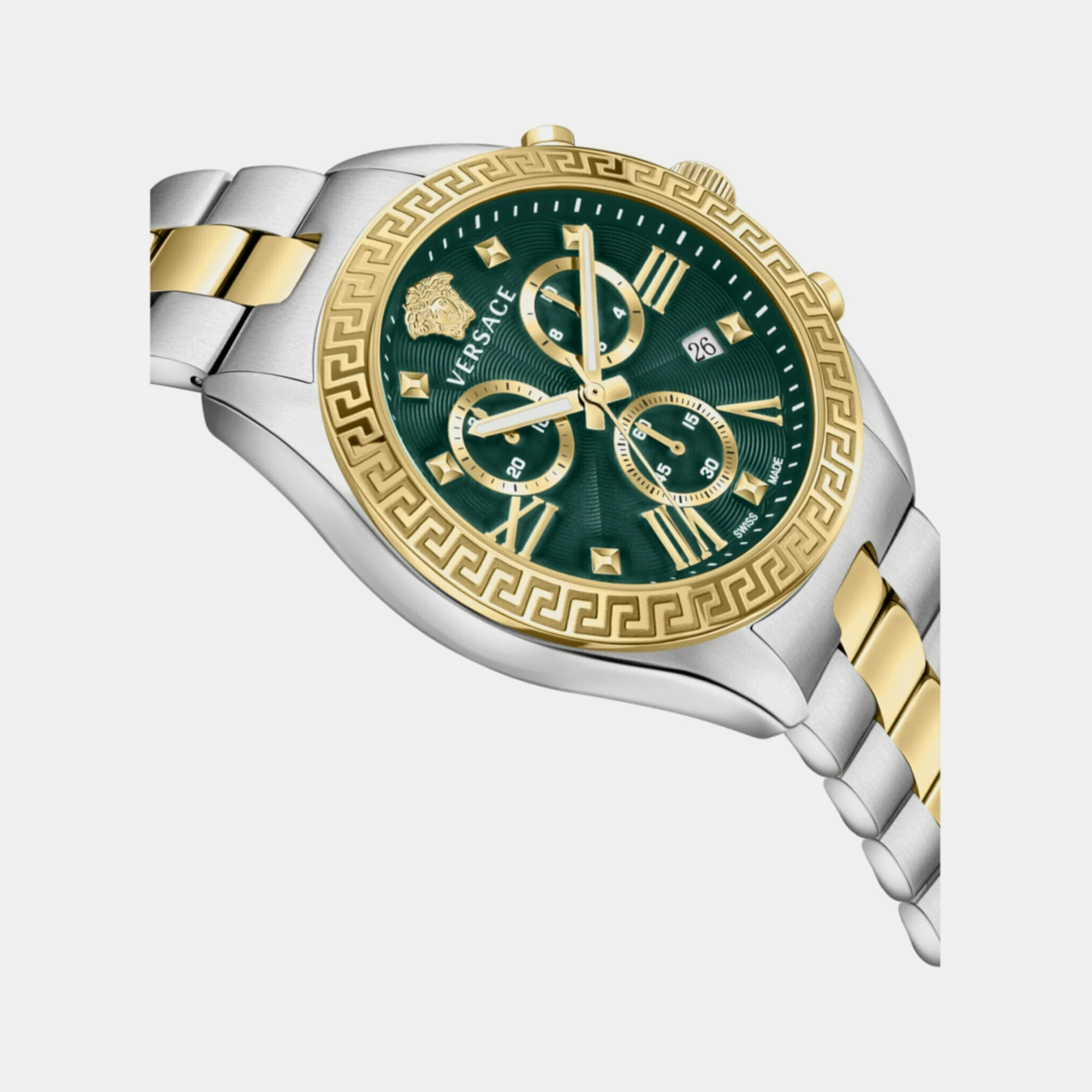Women Quartz Green Dial Chronograph Stainless Steel Watch VEOX00622 - Image 4