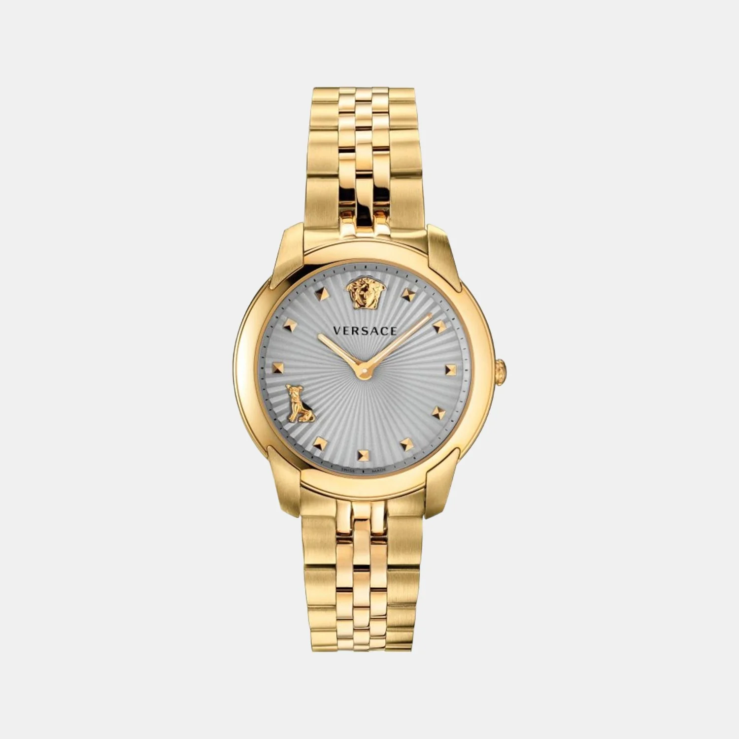 Women Quartz Grey Dial Analog Stainless Steel Watch VELR00719