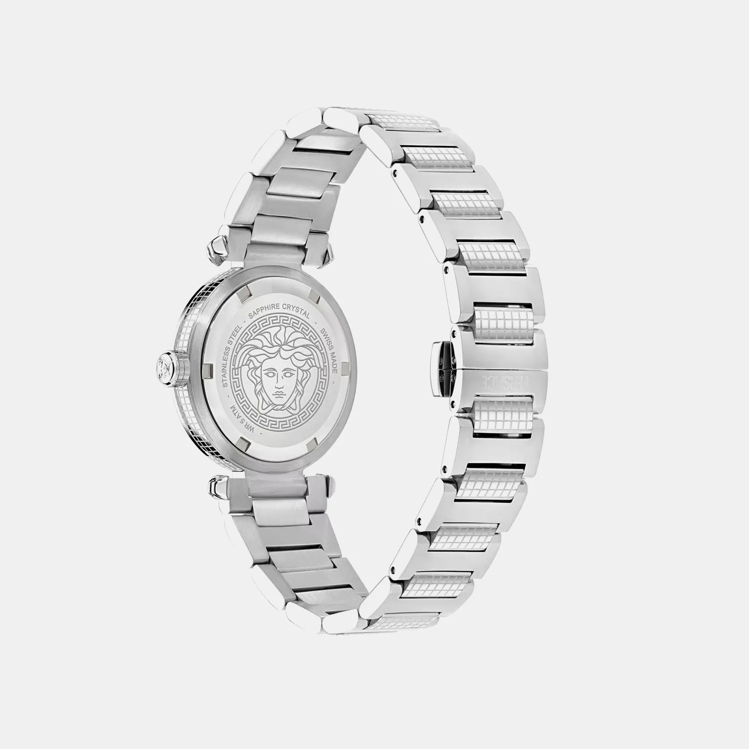 Women Quartz Light Blue Dial Analog Stainless Steel Watch VE5B00225 - Image 3