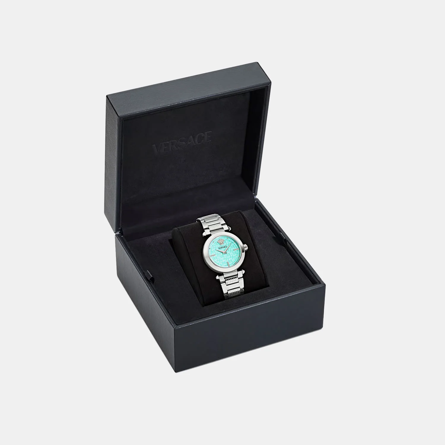 Women Quartz Light Blue Dial Analog Stainless Steel Watch VE5B00225 - Image 5