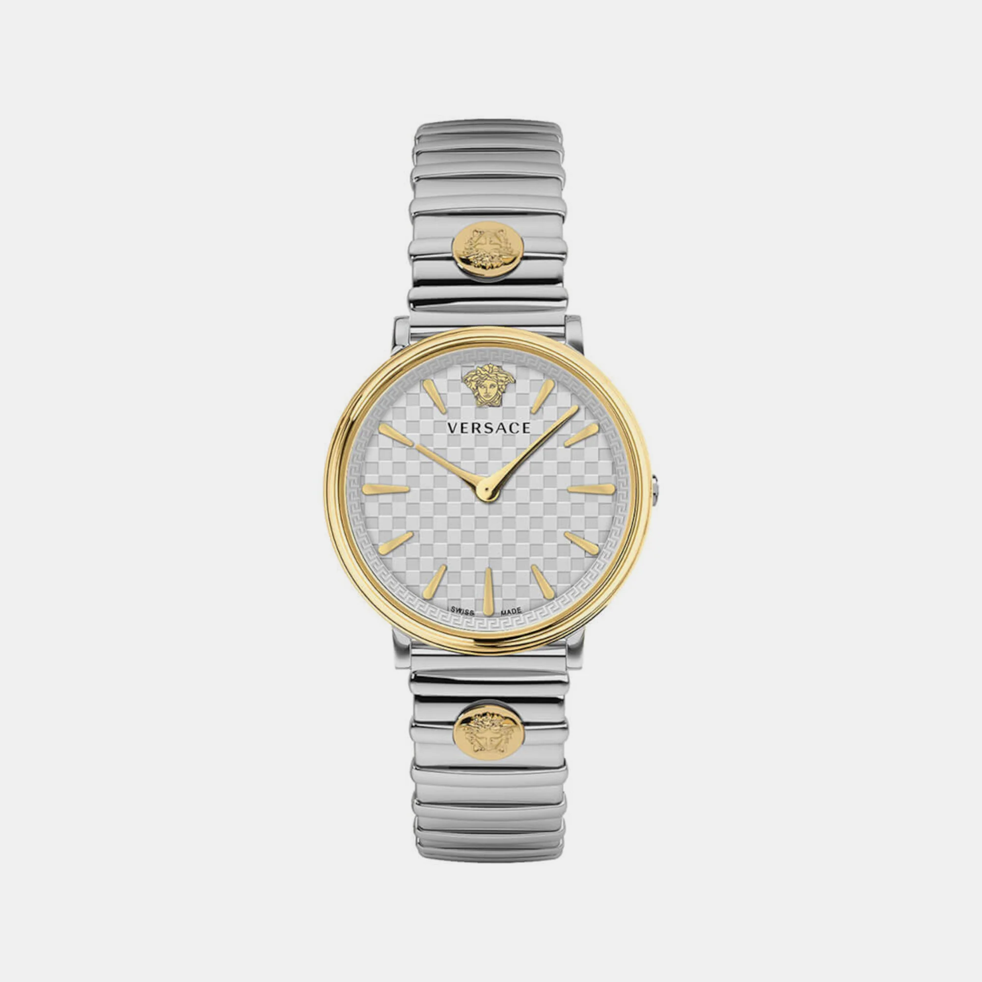 Women Quartz Silver Dial Analog Stainless Steel Watch VE8104922