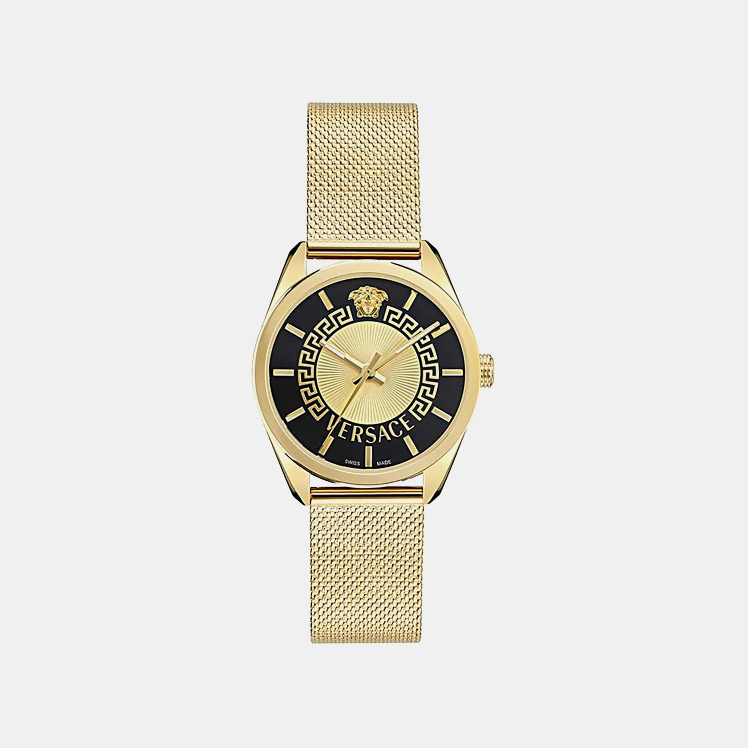 Women Quartz Two Tone Dial Analog Stainless Steel Watch VE8A00424