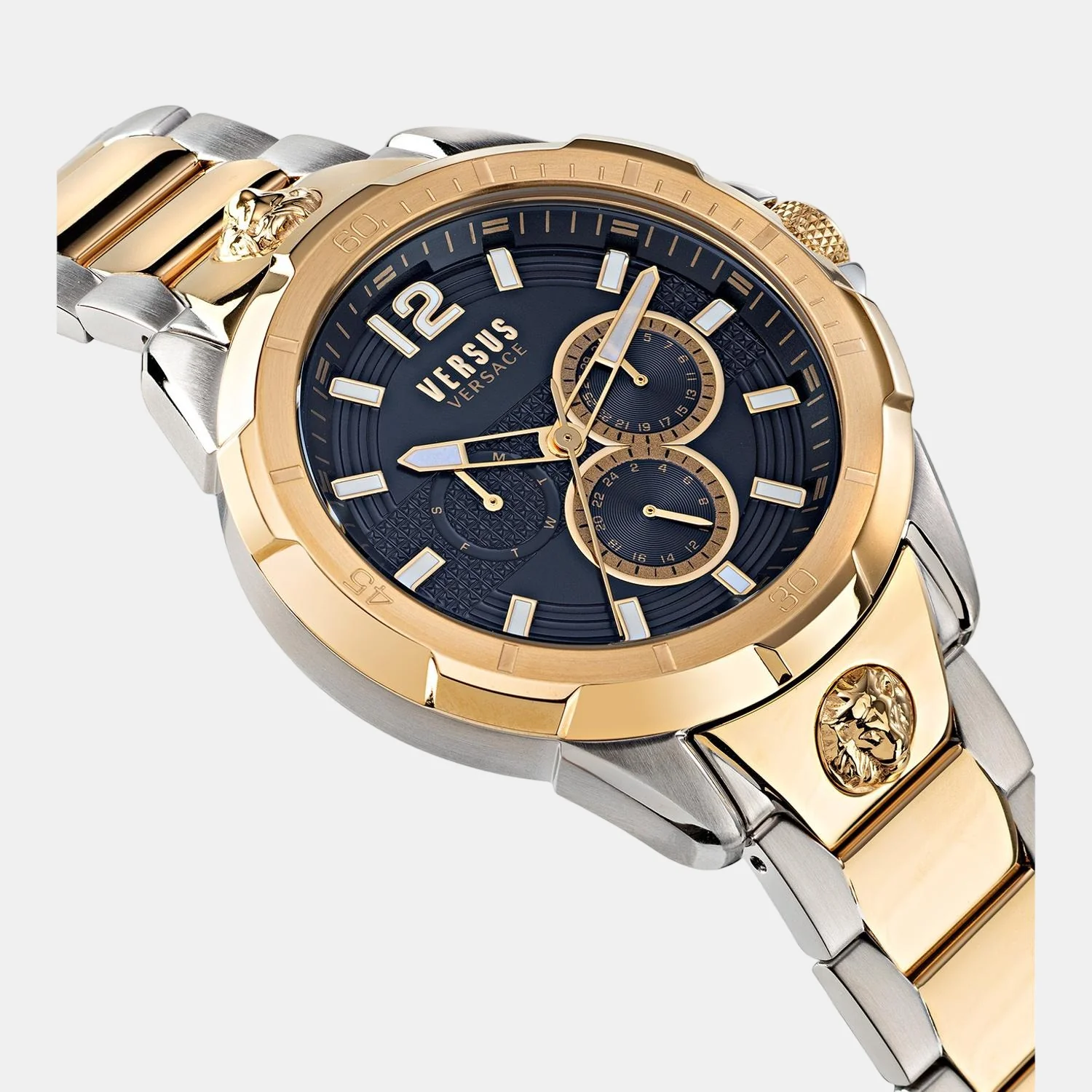 Men Quartz Blue Dial Analog Stainless Steel Watch VSP1L0421 - Image 4