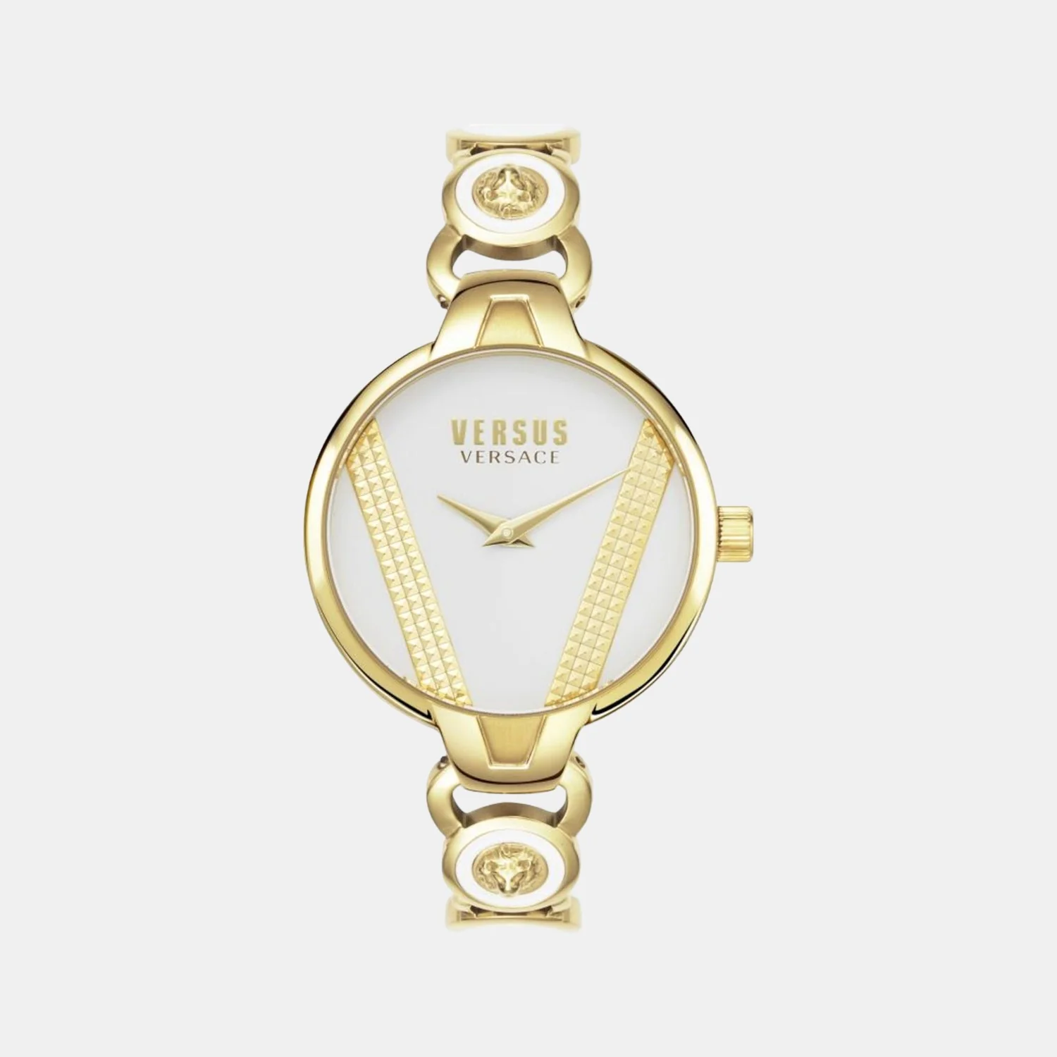 Women Quartz White Dial Analog Stainless Steel Watch VSPER0219