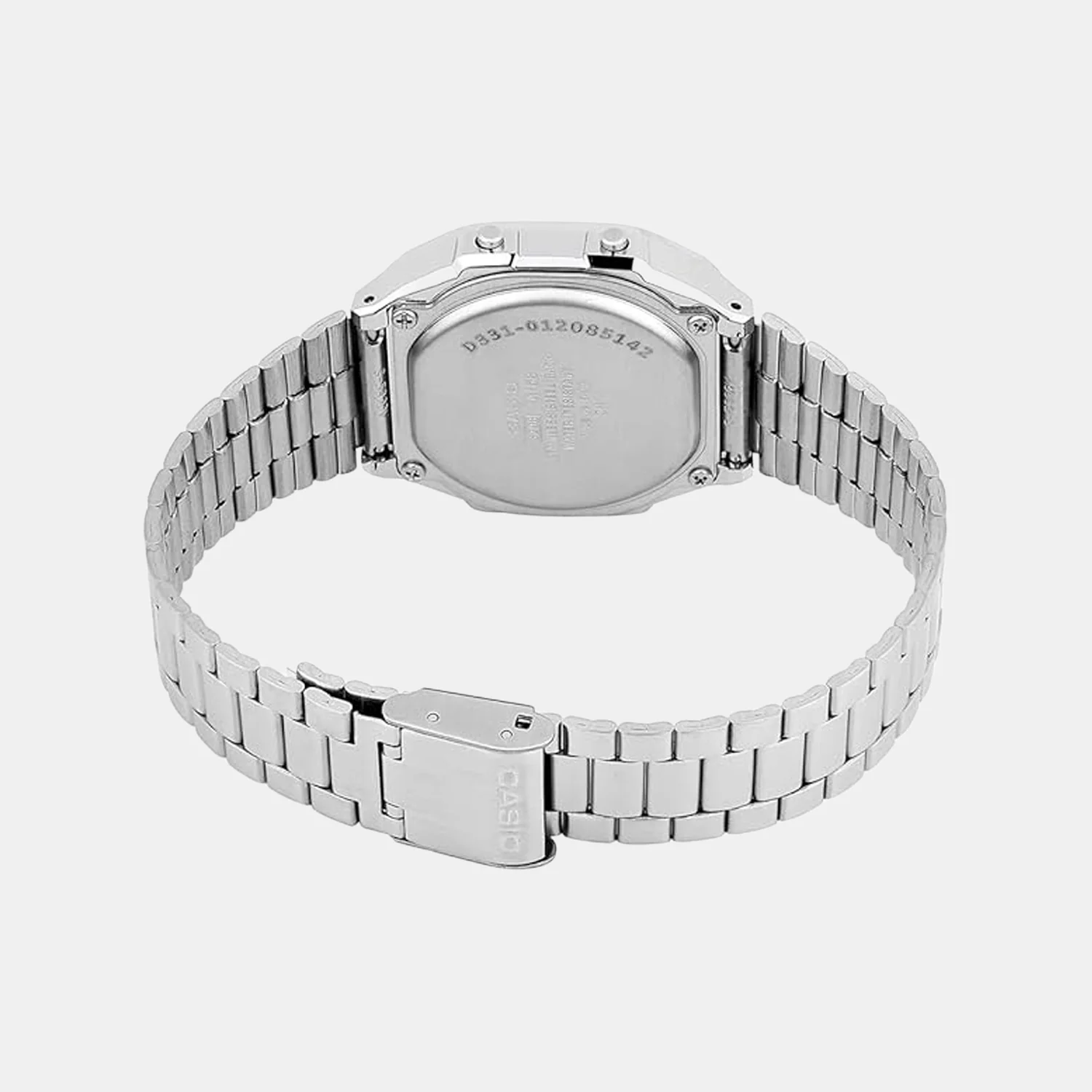 Vintage Unisex Quartz Brown Dial Digital Stainless Steel Watch A168WA-5AYDF D331 - Image 3