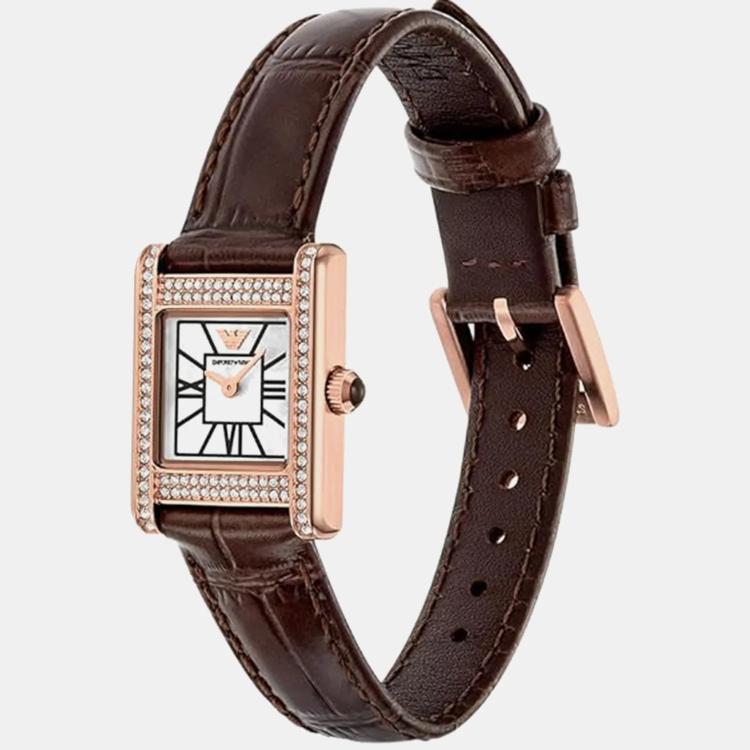 Women Quartz Mother Of Pearl Dial Analog Leather Watch AR80083SET - Image 3